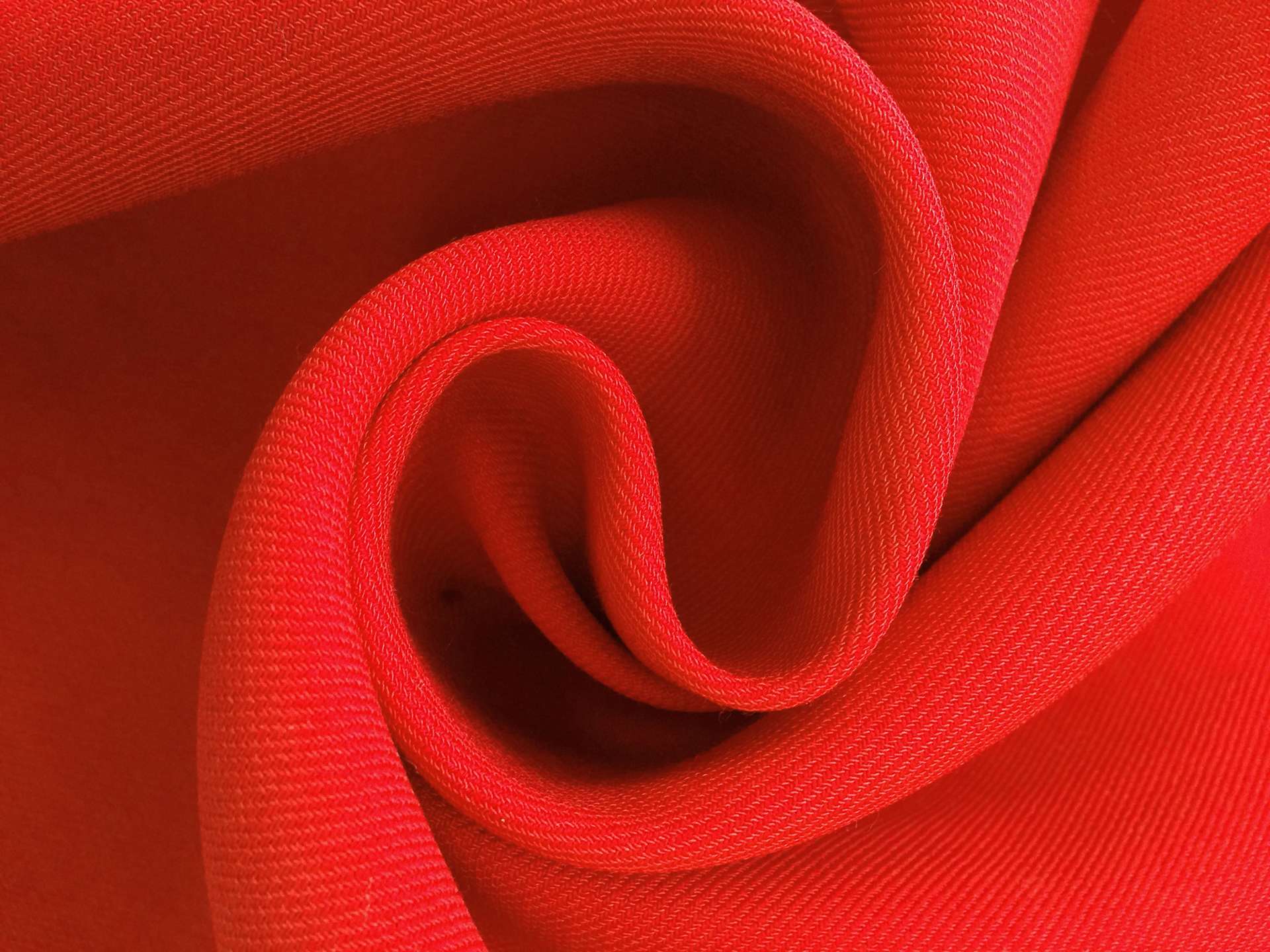 Silk and Wool in Scarlet