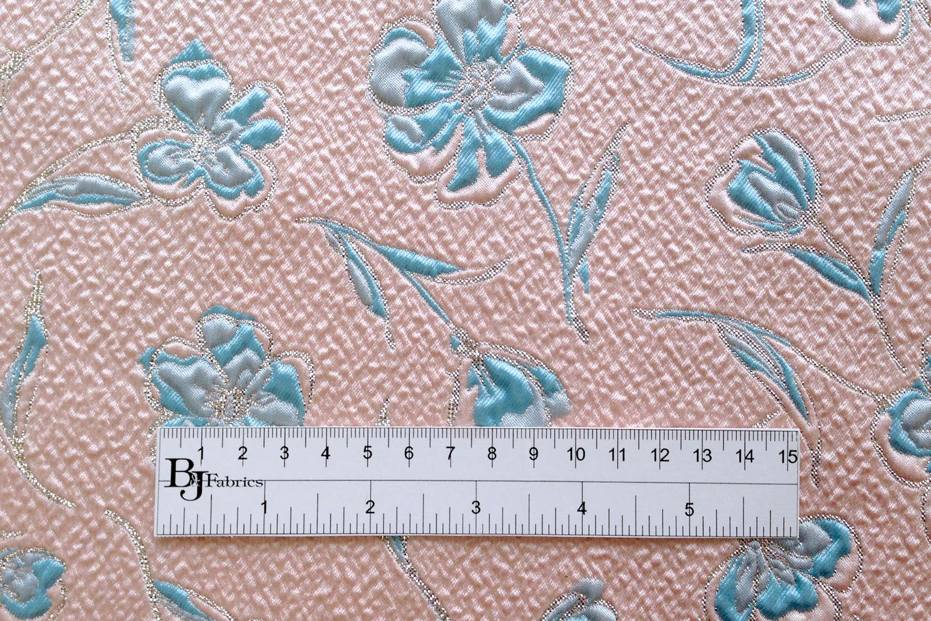 Metallic Brocade with Scattered Flowers