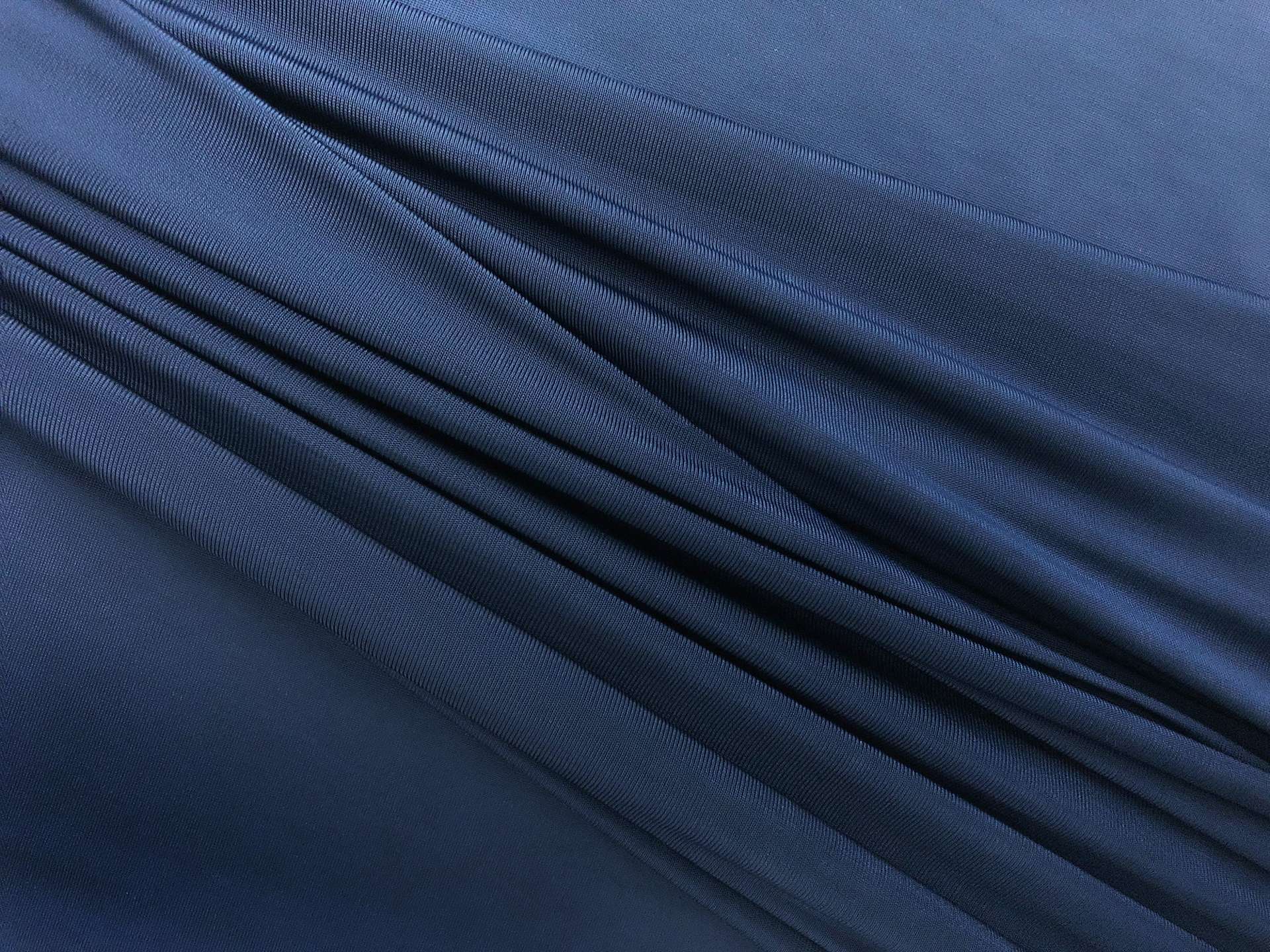 Static Free Poly Blend Jersey Lining in Navy