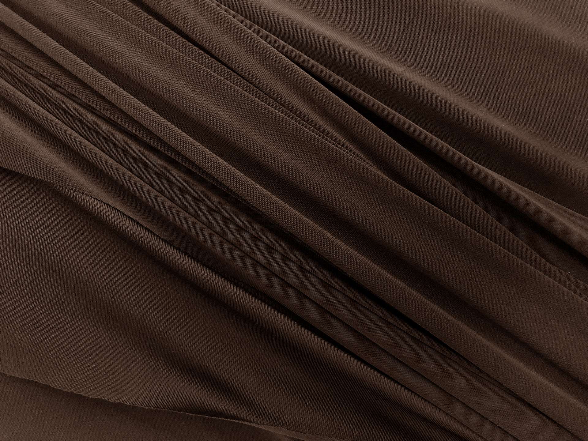 Static Free Poly Blend Jersey Lining in Espresso