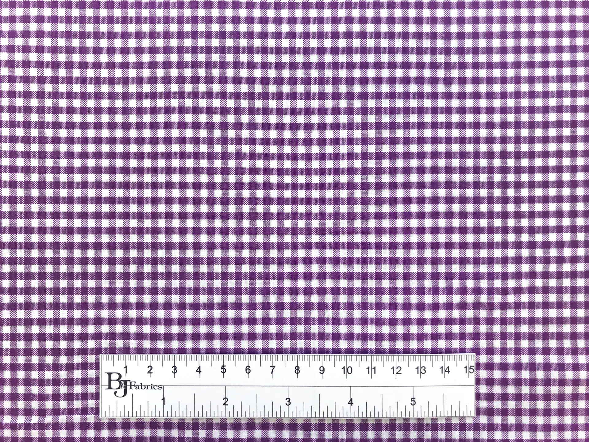 1/8" Cotton Gingham in Purple