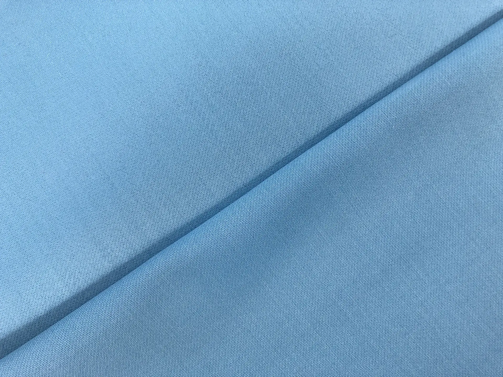 Italian Wool Satin Faille in Celeste