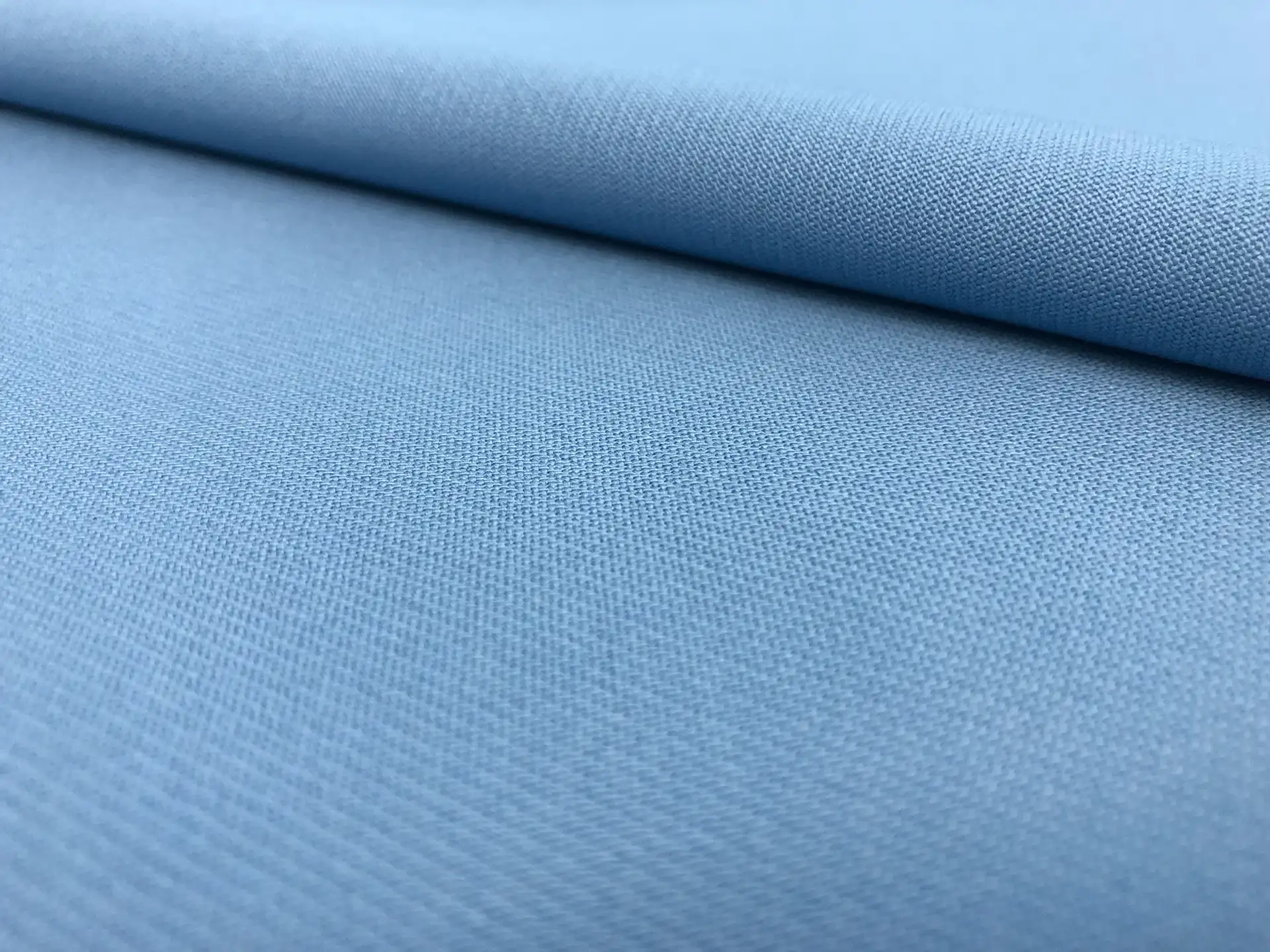 Italian Wool Satin Faille in Celeste
