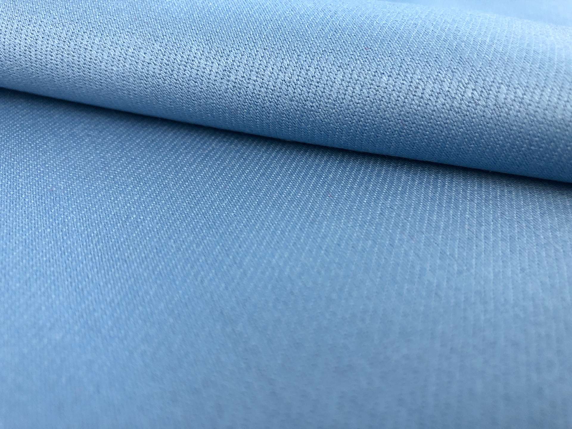 Italian Wool Satin Faille in Celeste