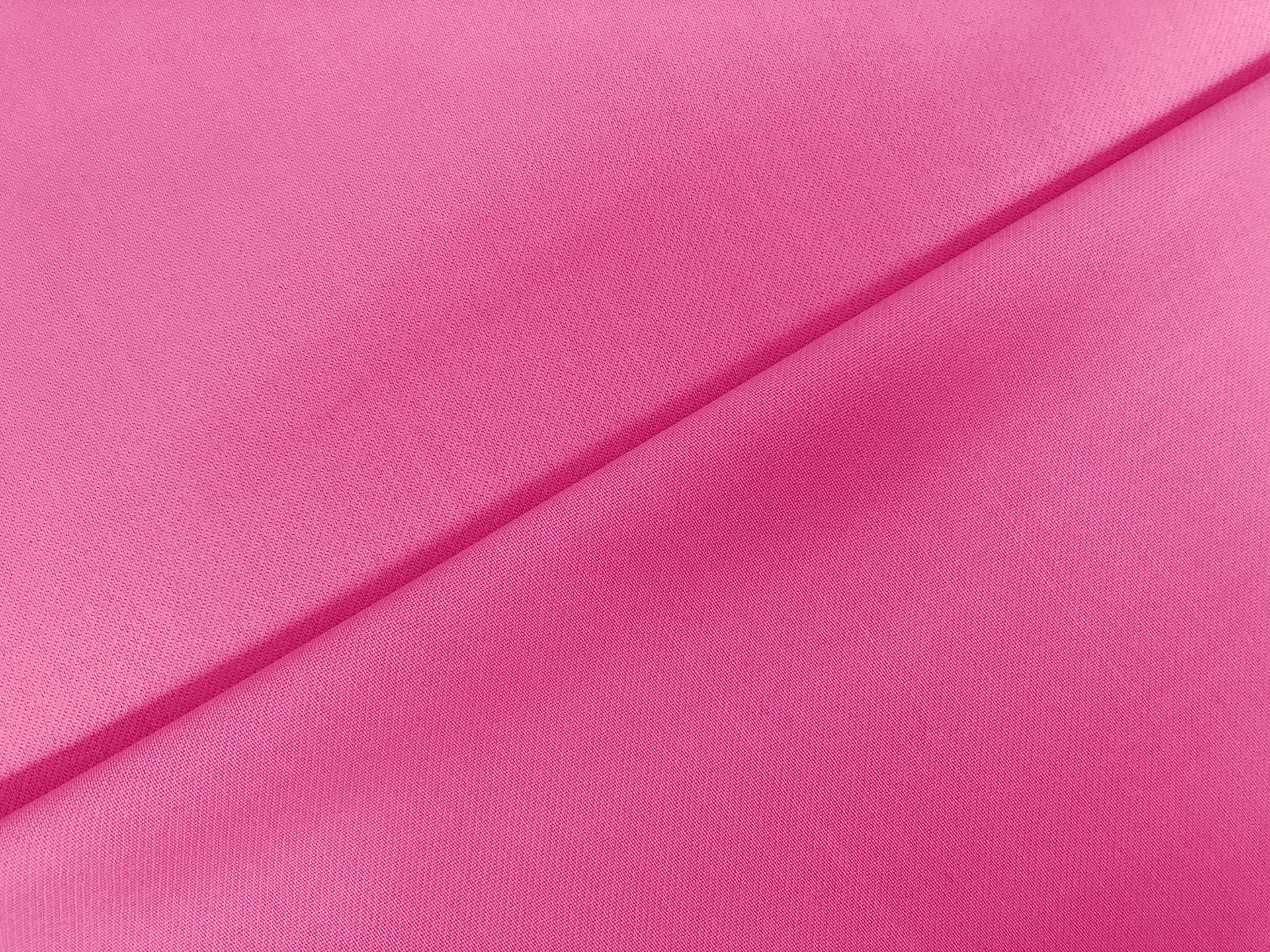 Italian Wool Satin Faille in Hot Pink