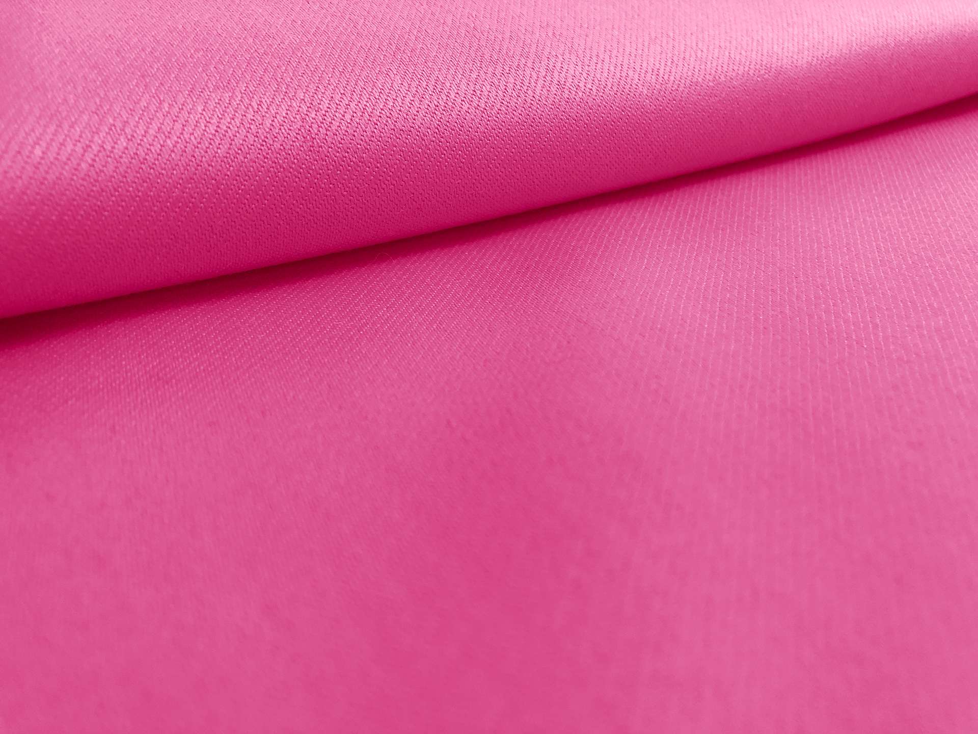 Italian Wool Satin Faille in Hot Pink