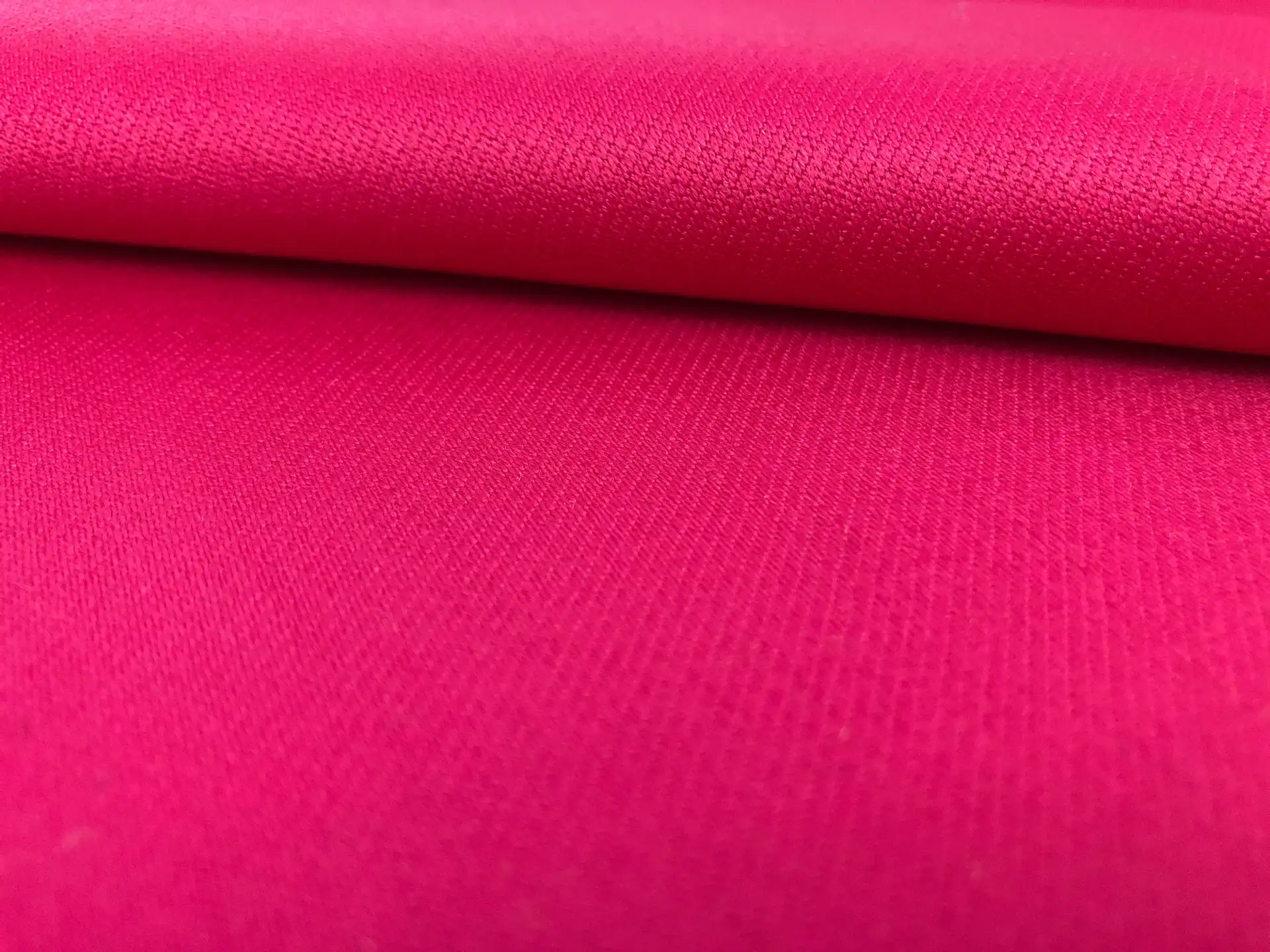 Italian Wool Satin Faille in Magenta Pink