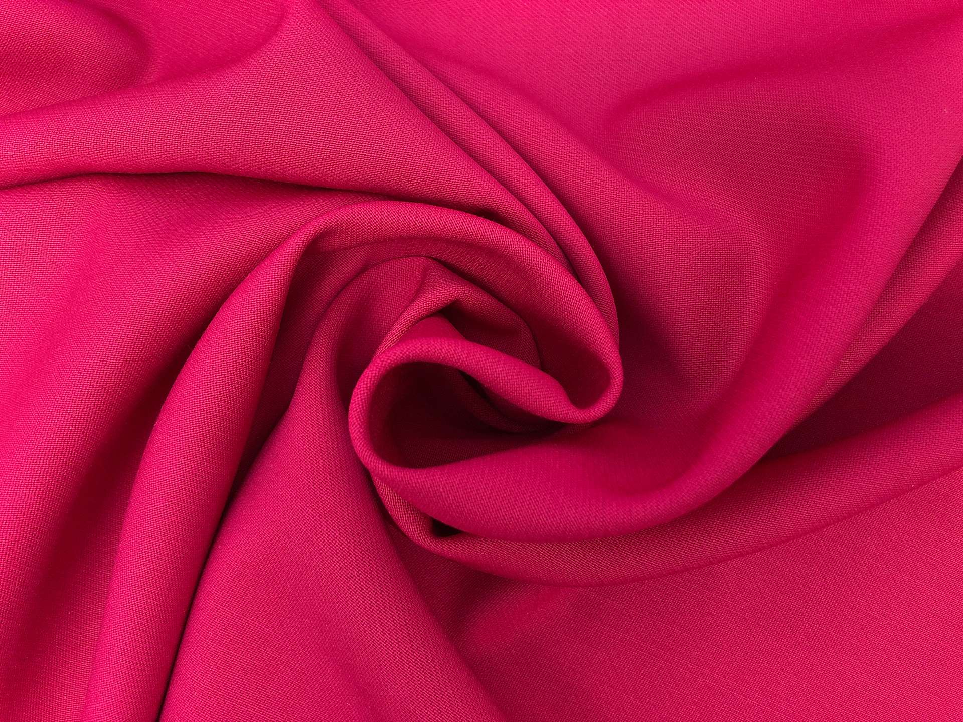Italian Wool Satin Faille in Magenta Pink