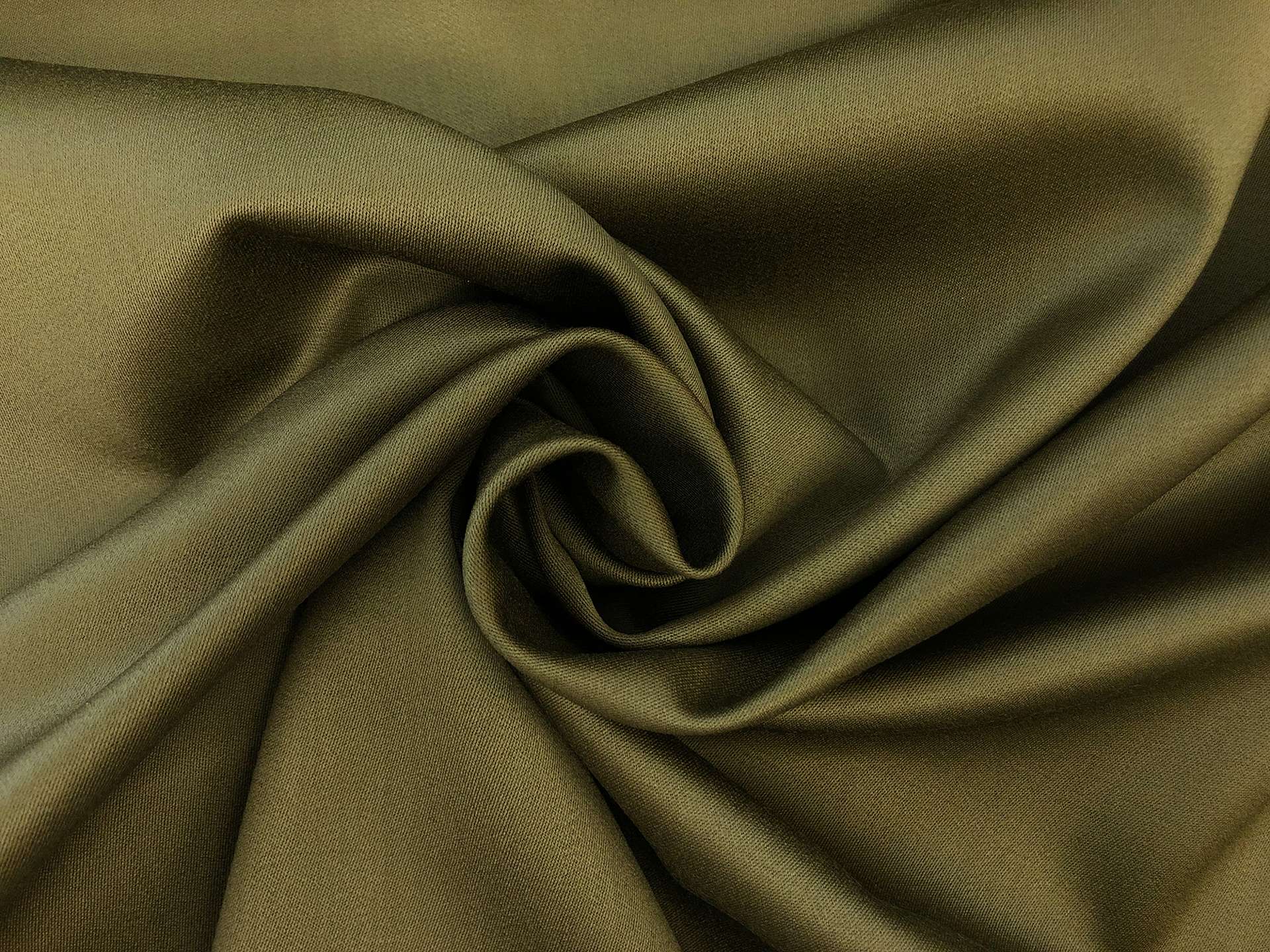 Wool & Cashmere Satin Suiting in Olive