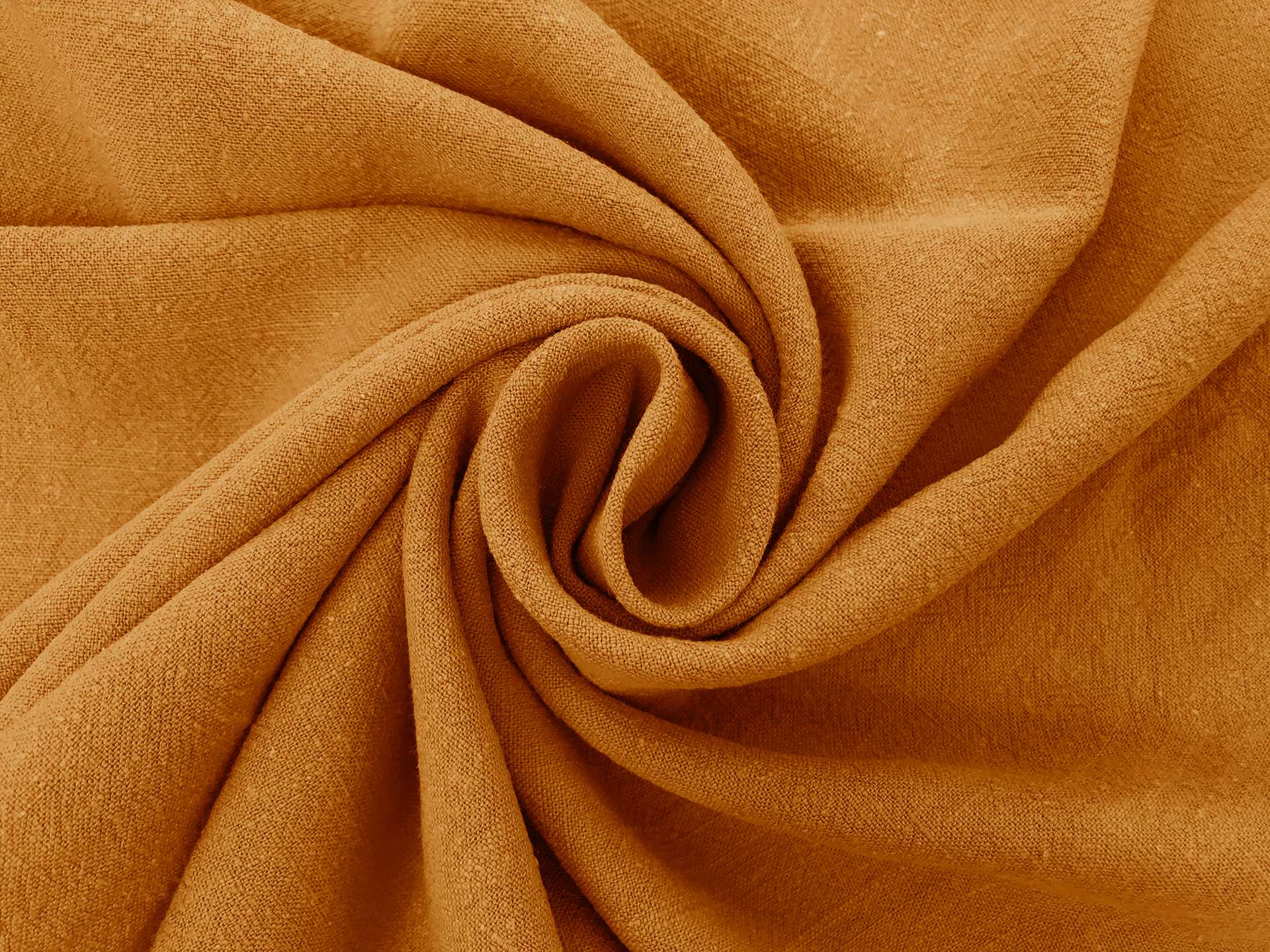 Sustainable Viscose Linen Blend Noil in Amber