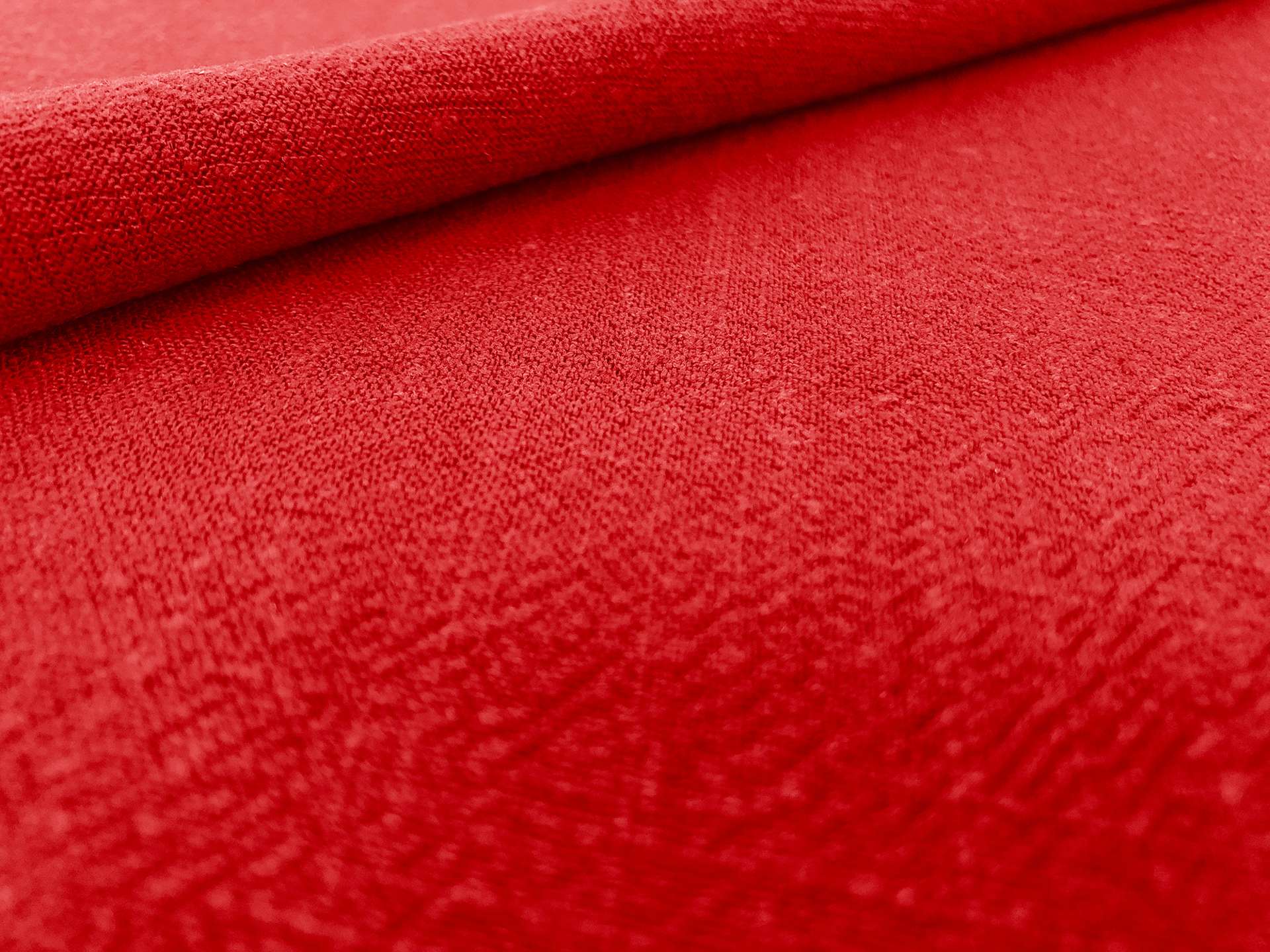 Sustainable Viscose Linen Blend Noil in Red