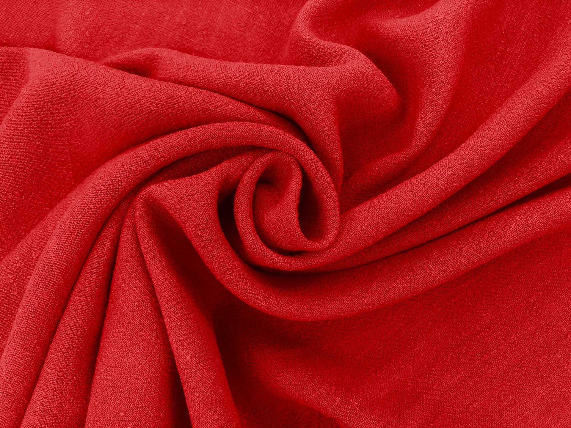 Sustainable Viscose Linen Blend Noil in Red
