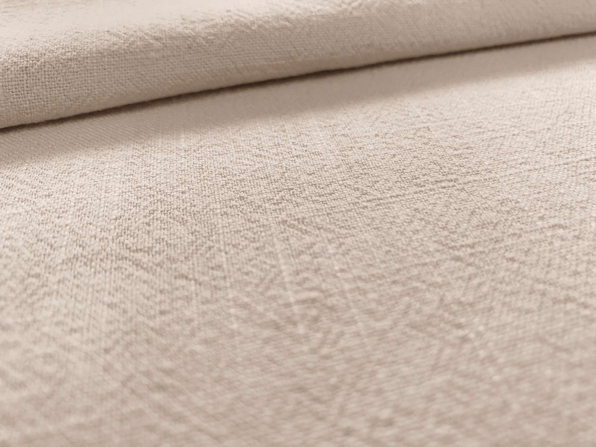 Sustainable Viscose Linen Blend Noil in Sand