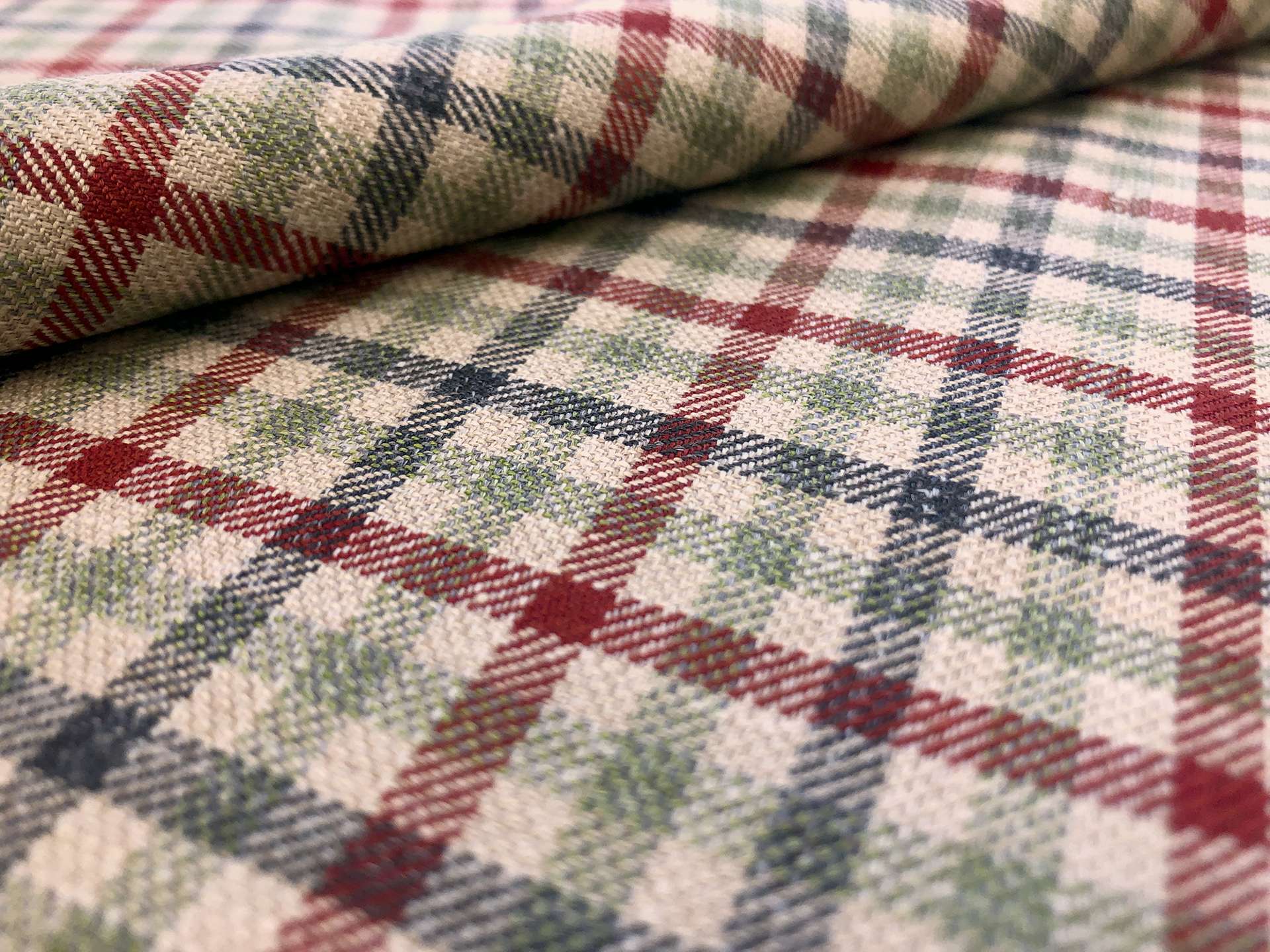 Linen, Wool & Silk Summer Plaid Suiting