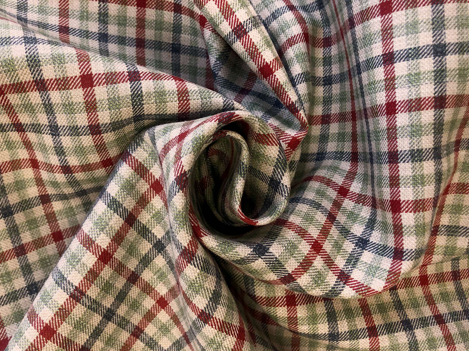 Linen, Wool & Silk Summer Plaid Suiting