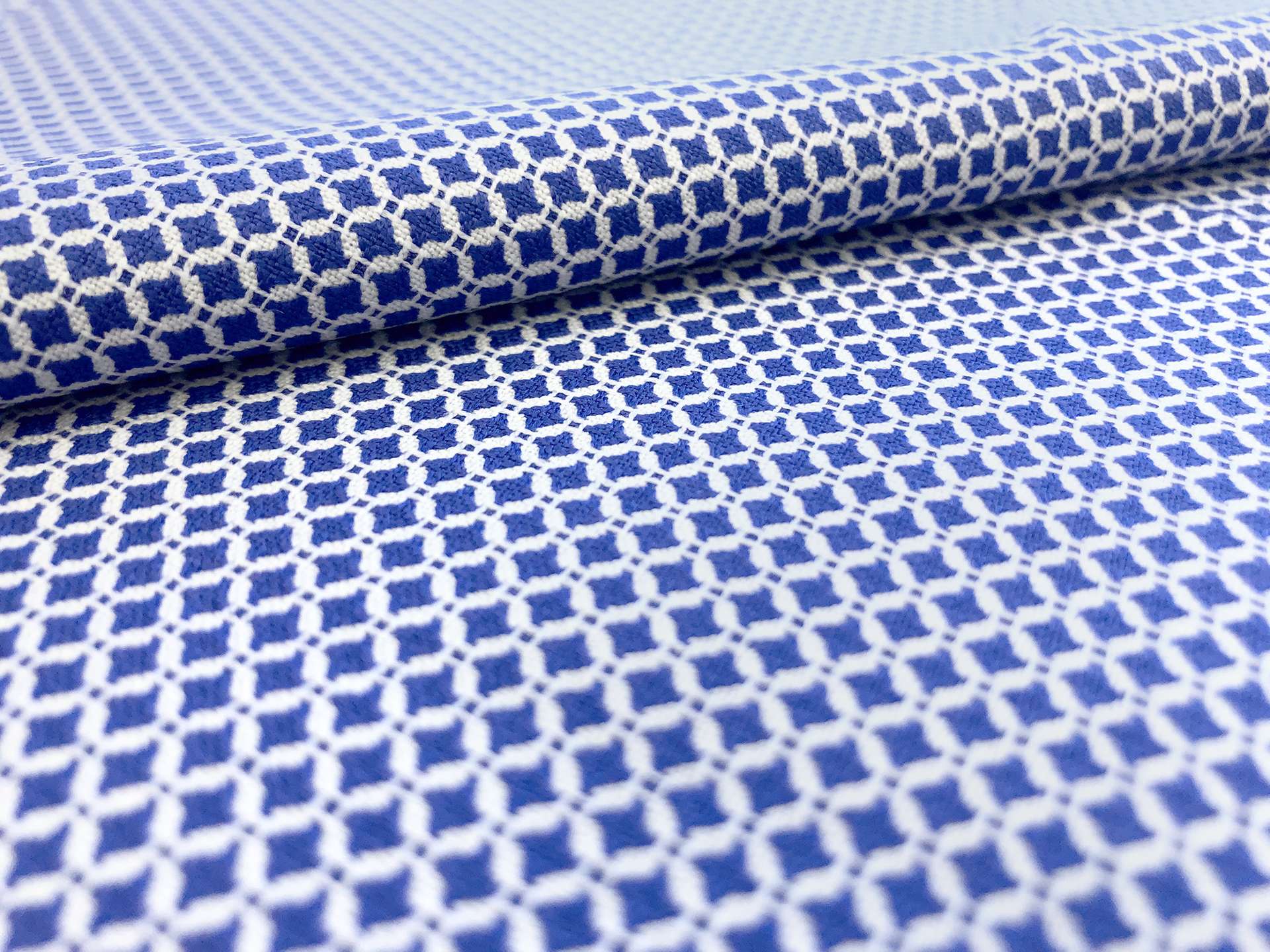 Italian Wool Novelty Dobby Suiting in Blueberry