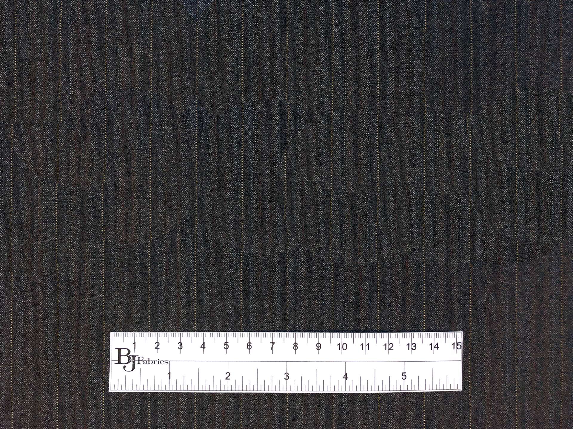 Wool Hairline Stripe Suiting in Grey
