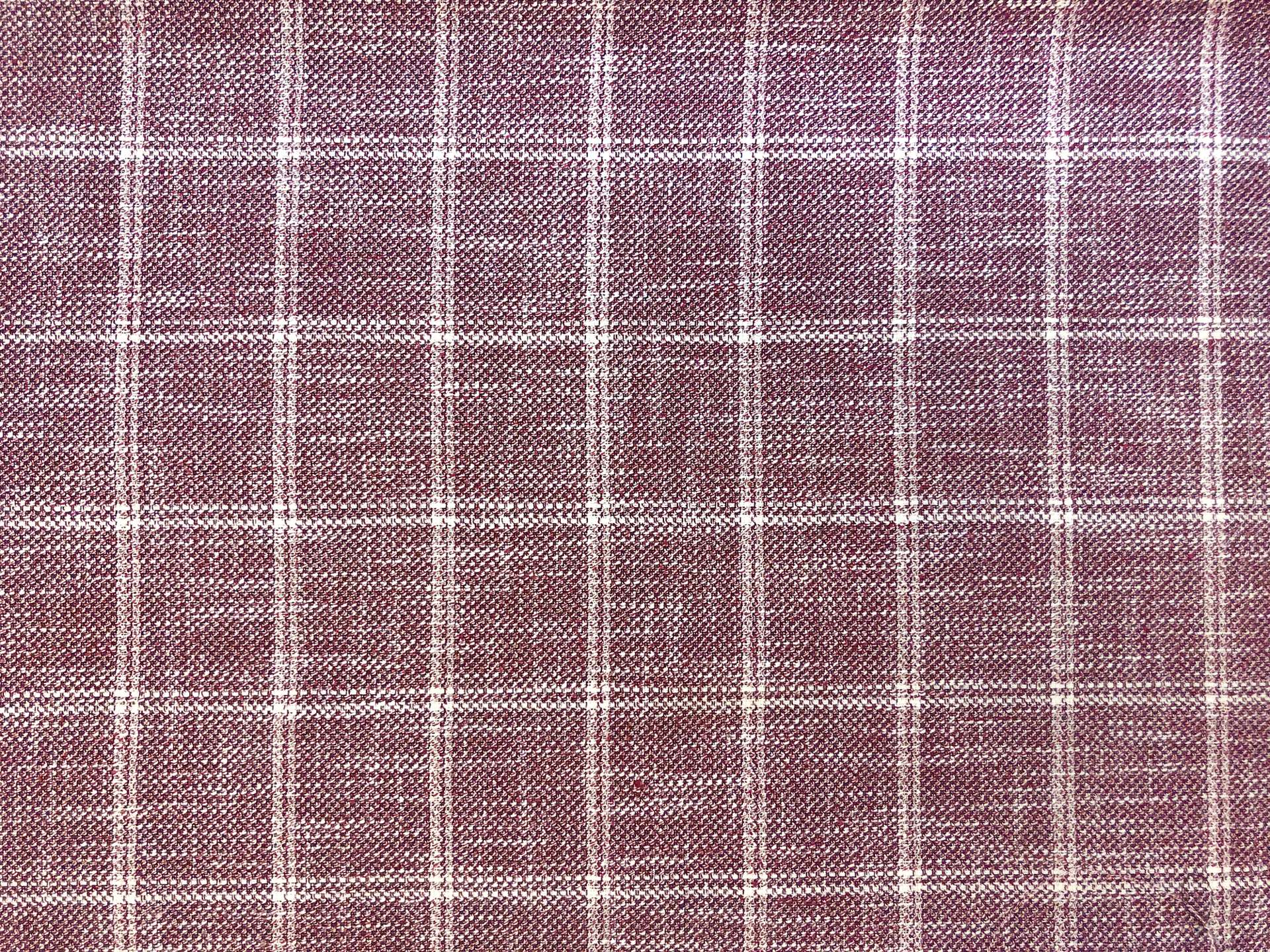 Wool, Silk & Linen Blend Window Pane in Wine