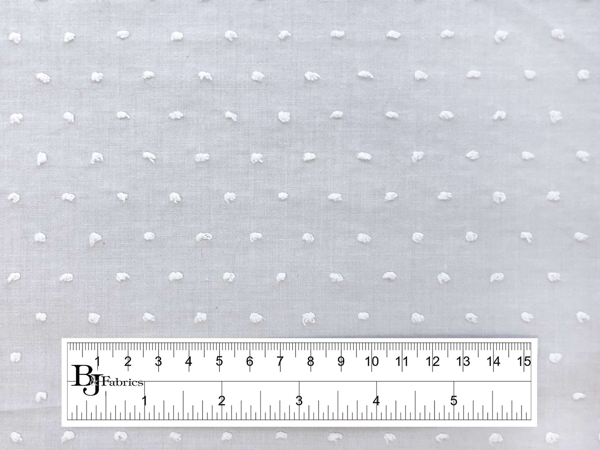 Cotton Poly Swiss Dot in Pearl Grey