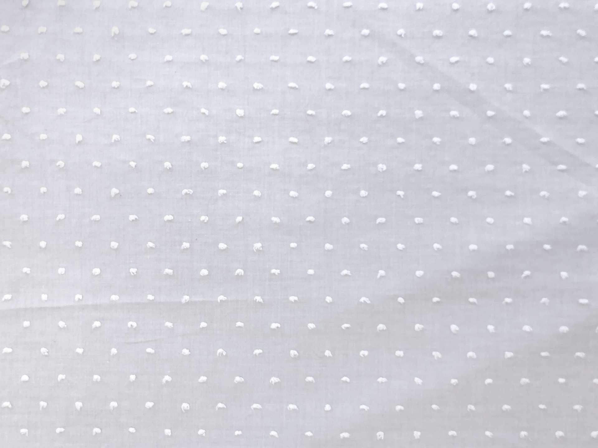 Cotton Poly Swiss Dot in Pearl Grey