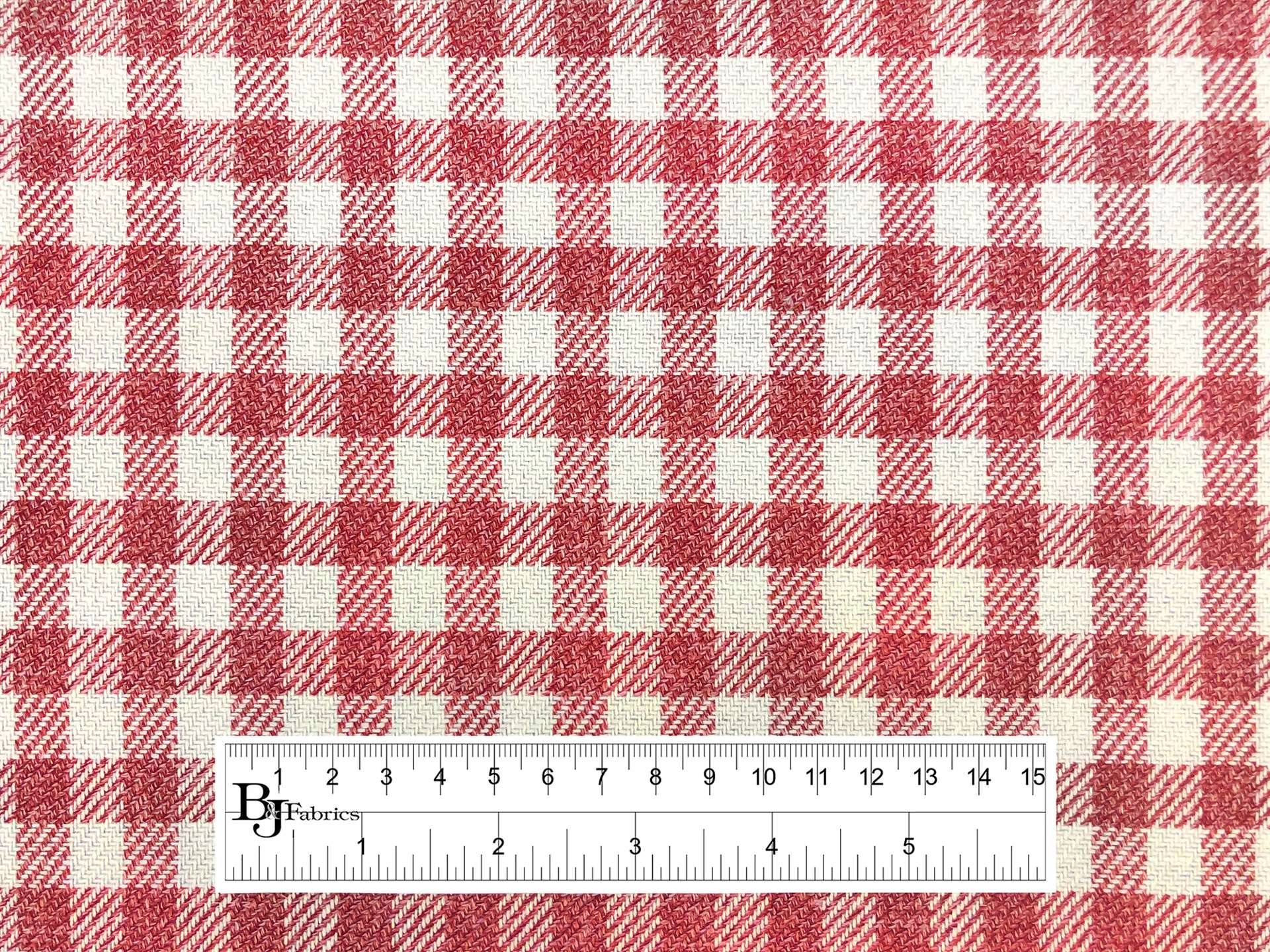 Drapers Silk & Wool Shepherds Check in Red