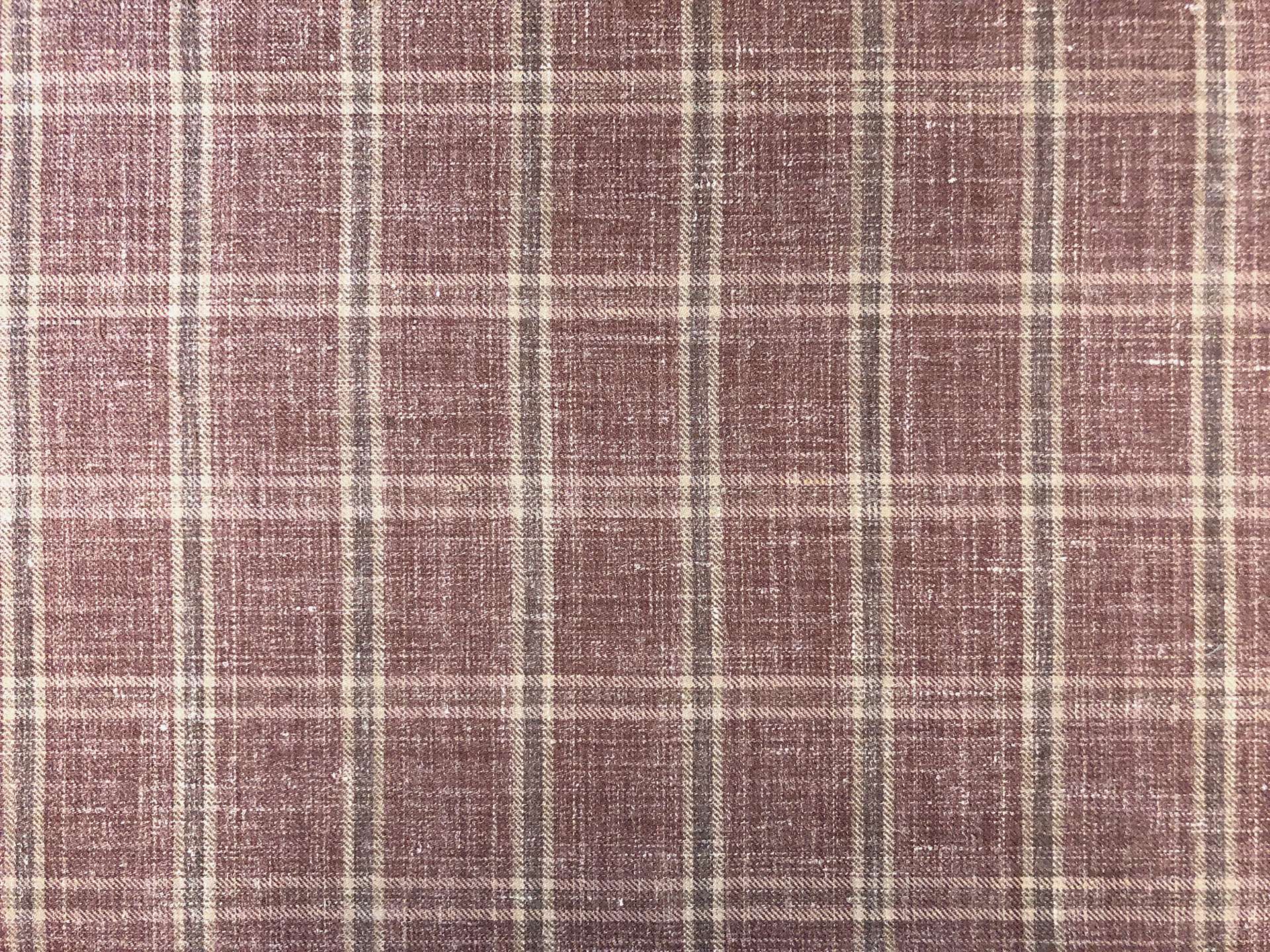 Wool, Silk & Linen Blend Window Pane Suiting