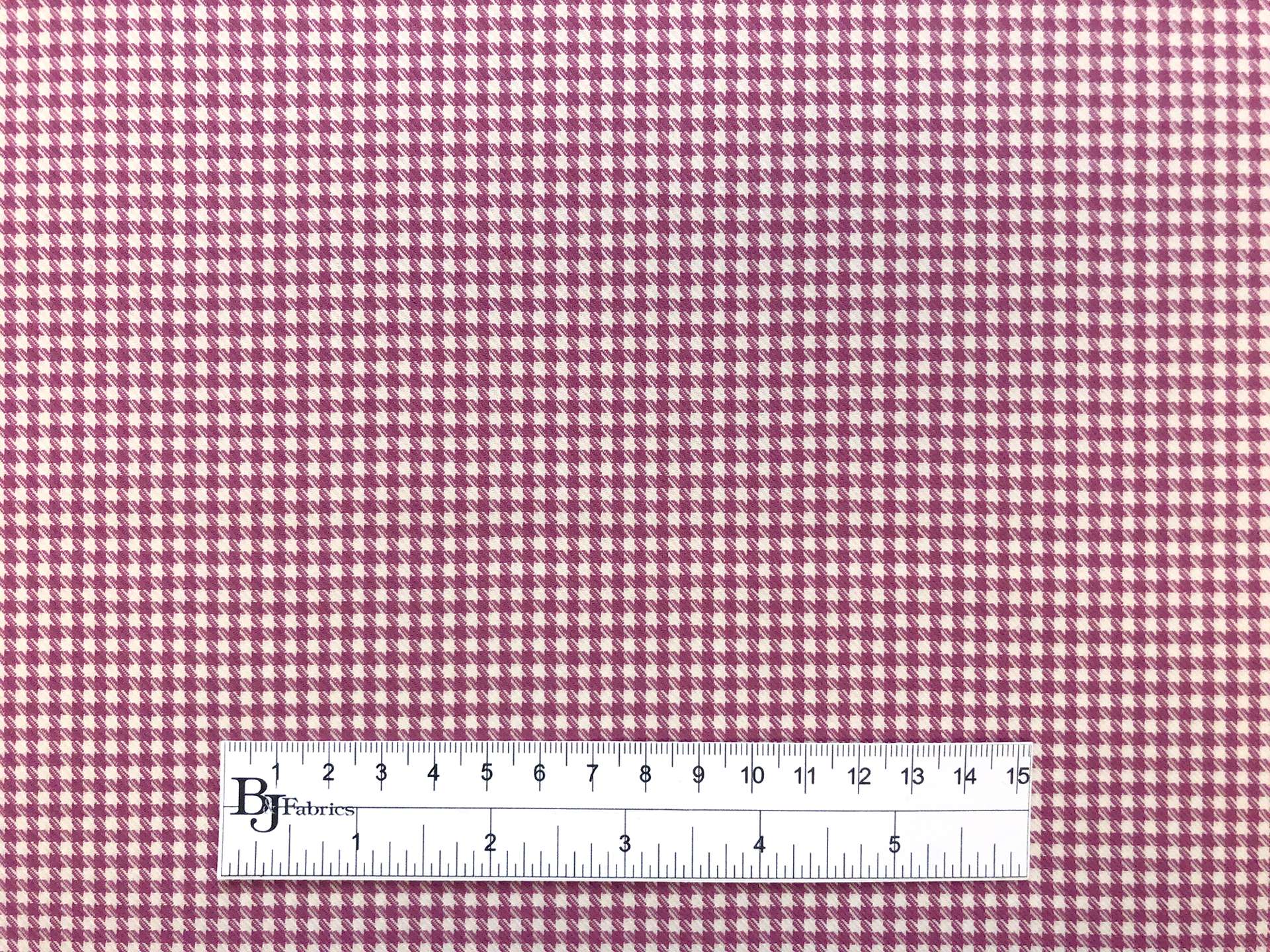 Stretch Wool Houndstooth Suiting in Pink