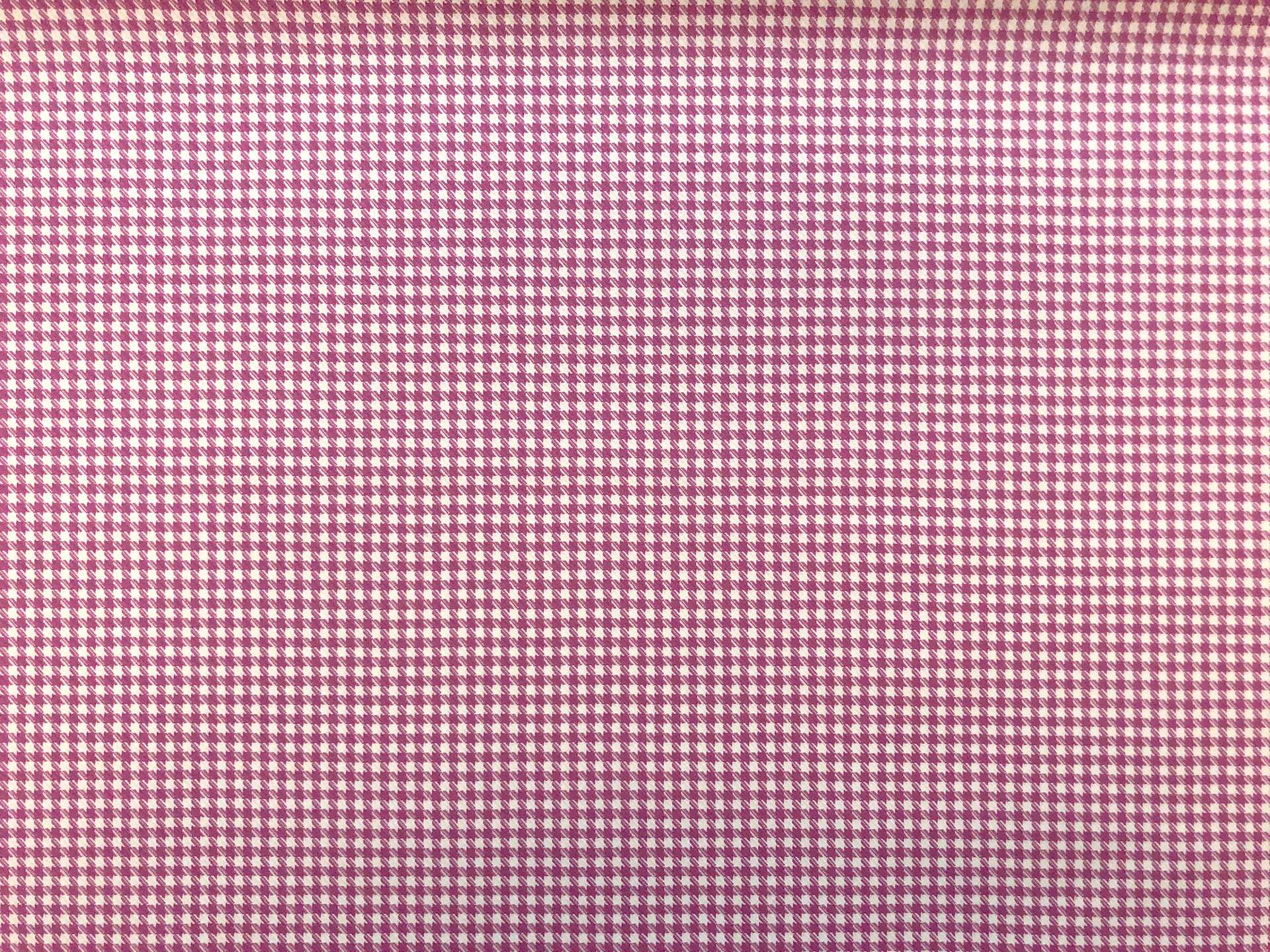 Stretch Wool Houndstooth Suiting in Pink
