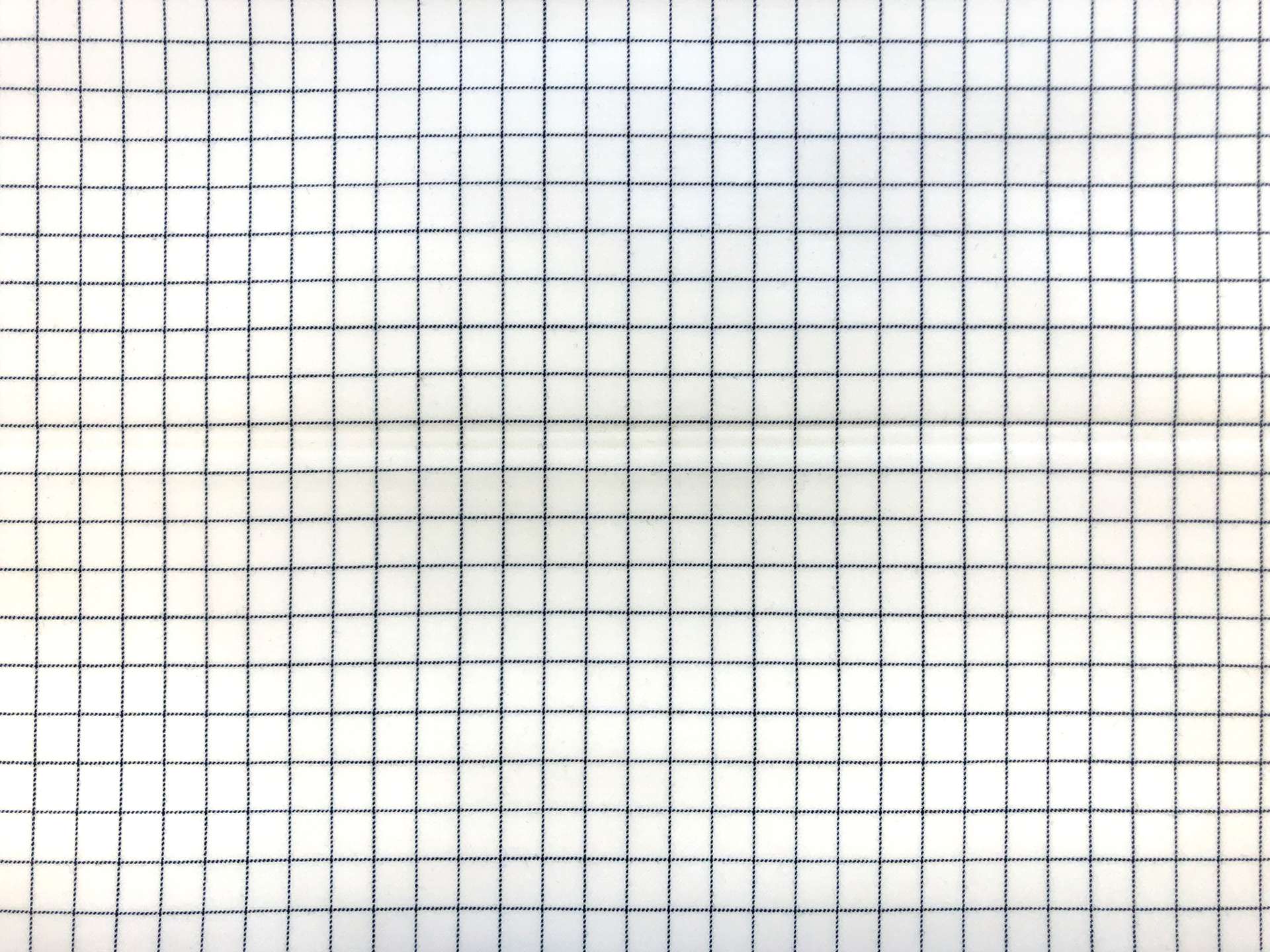Stretch Wool Graph Check Suiting in Ivory