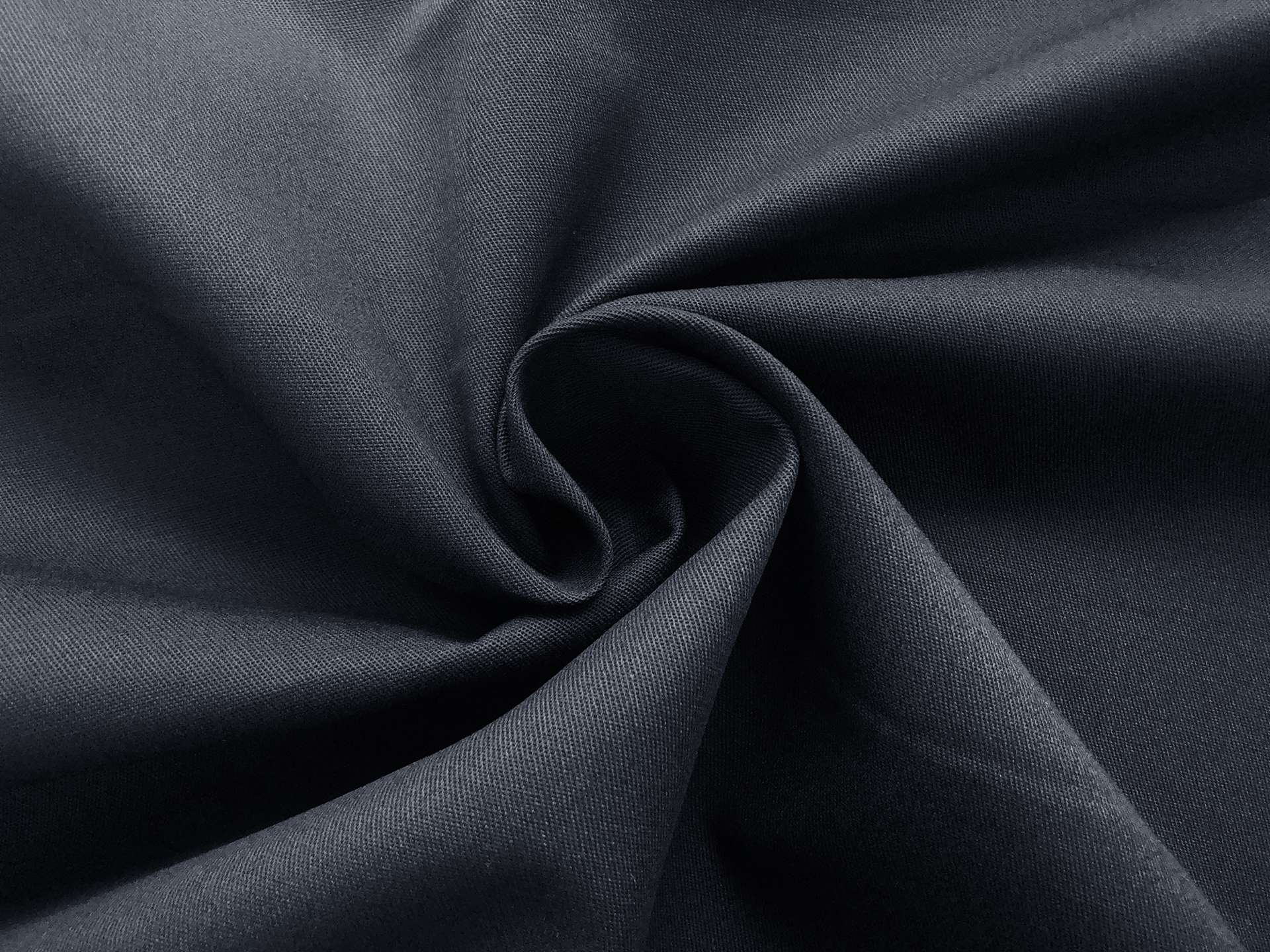 Polyester & Cotton Blend Twill in Midnight