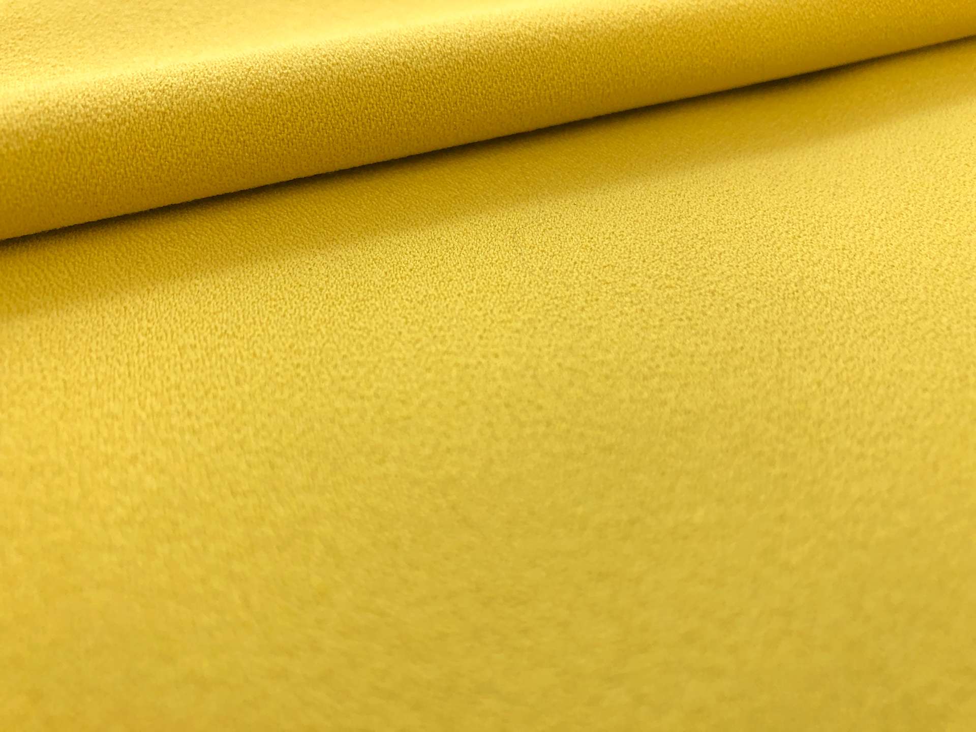 Sustainable Polyester Blend Stretch Crepe in Chartreuse
