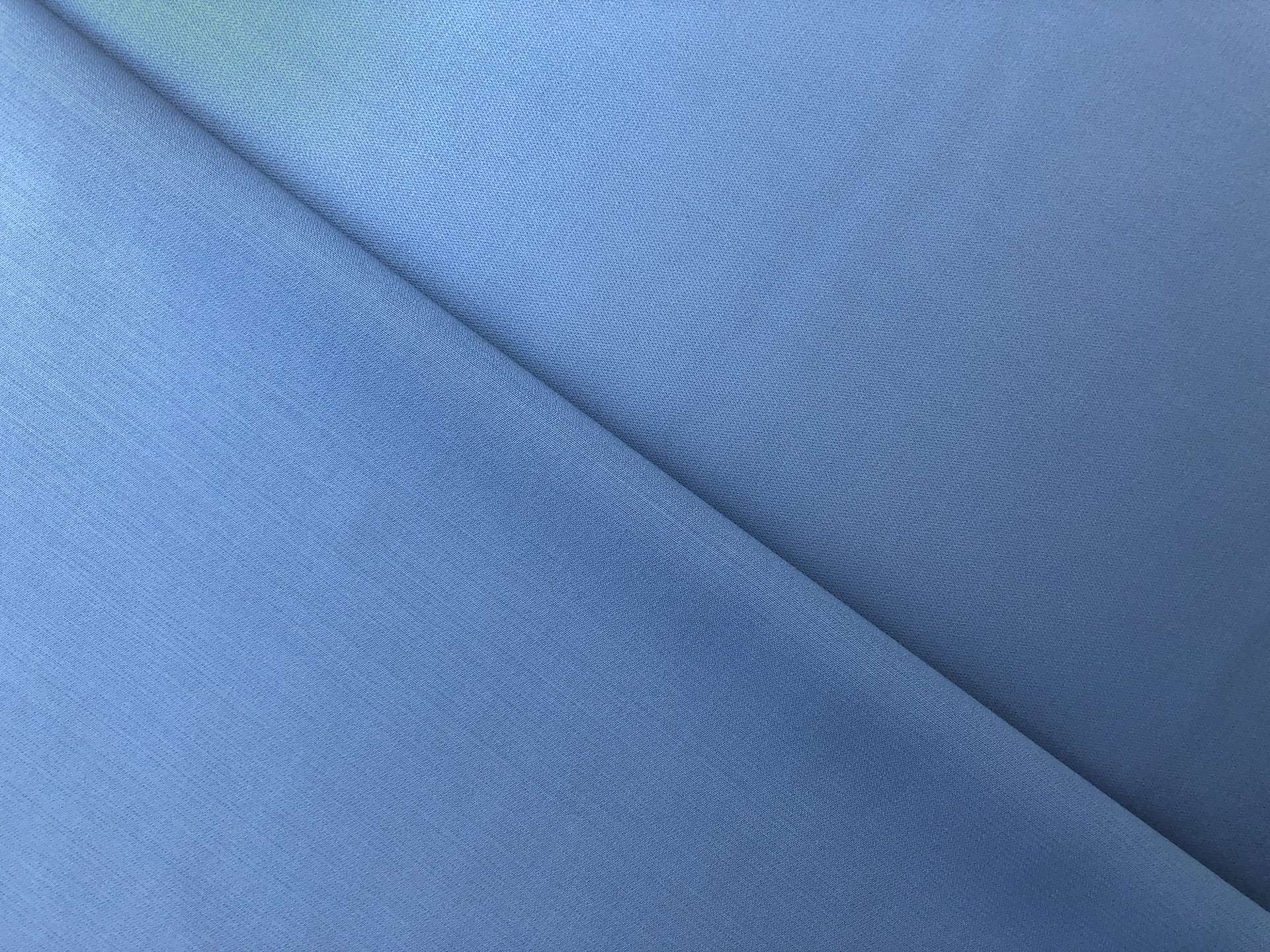 Italian Super 130s Wool Satin Faille in Powder Blue