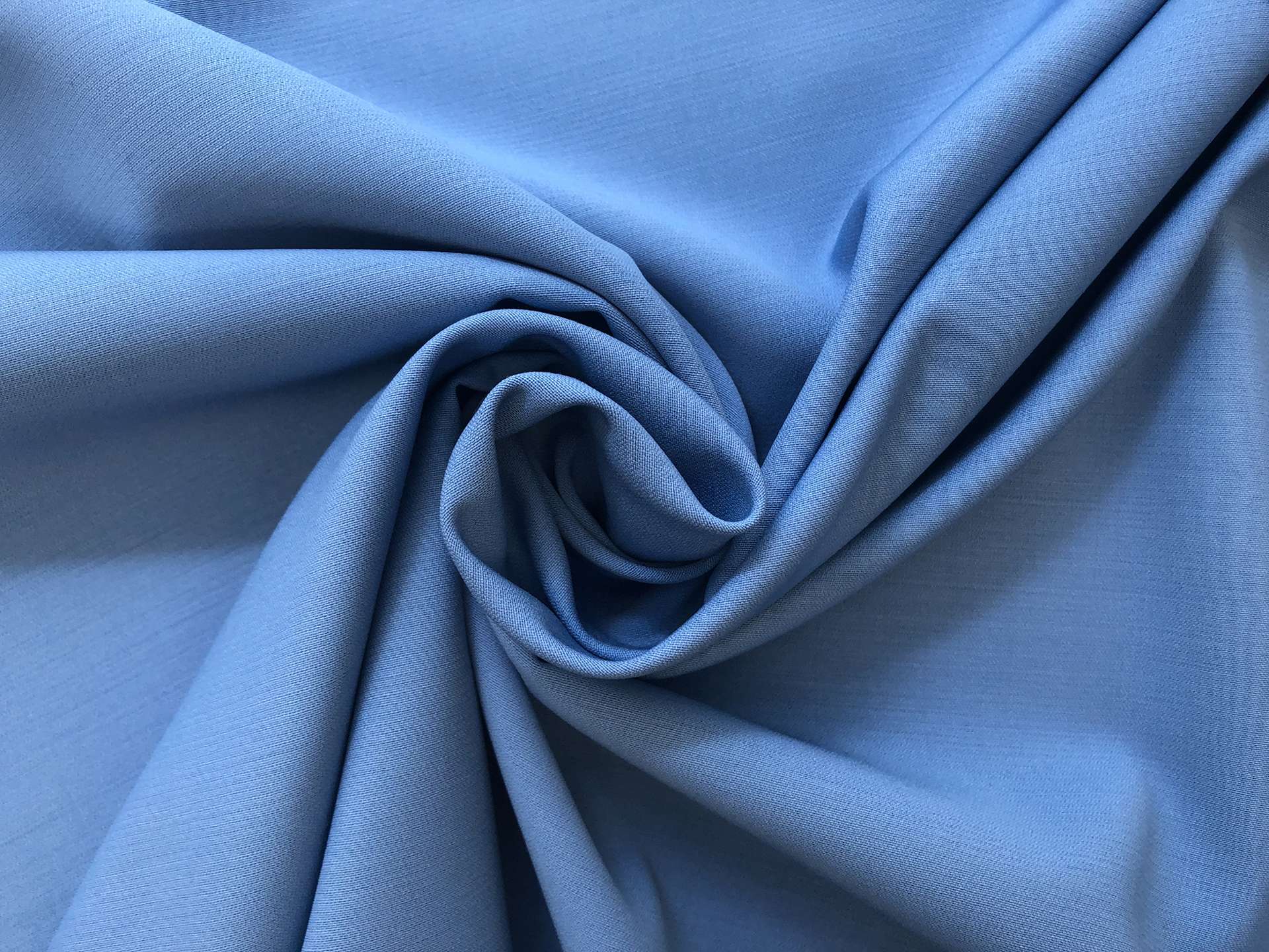 Italian Super 130s Wool Satin Faille in Powder Blue