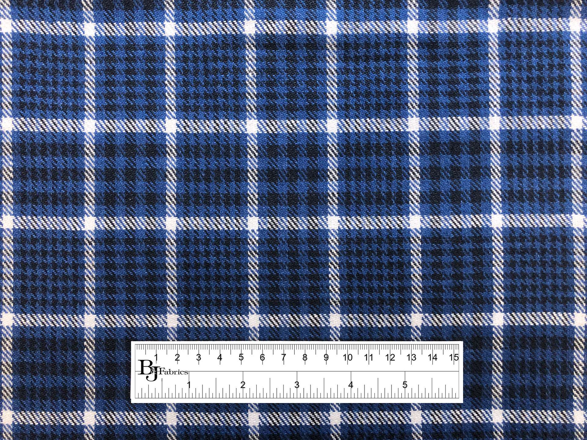 Washed Linen Houndstooth Plaid 