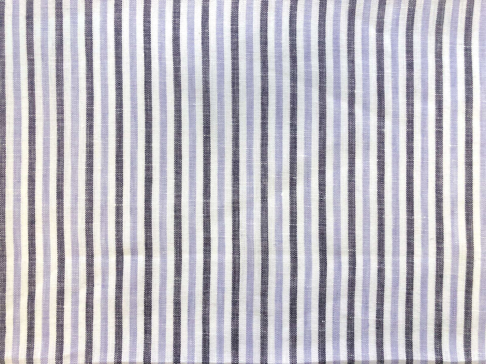 Sanforized Linen Stripe in Lavender