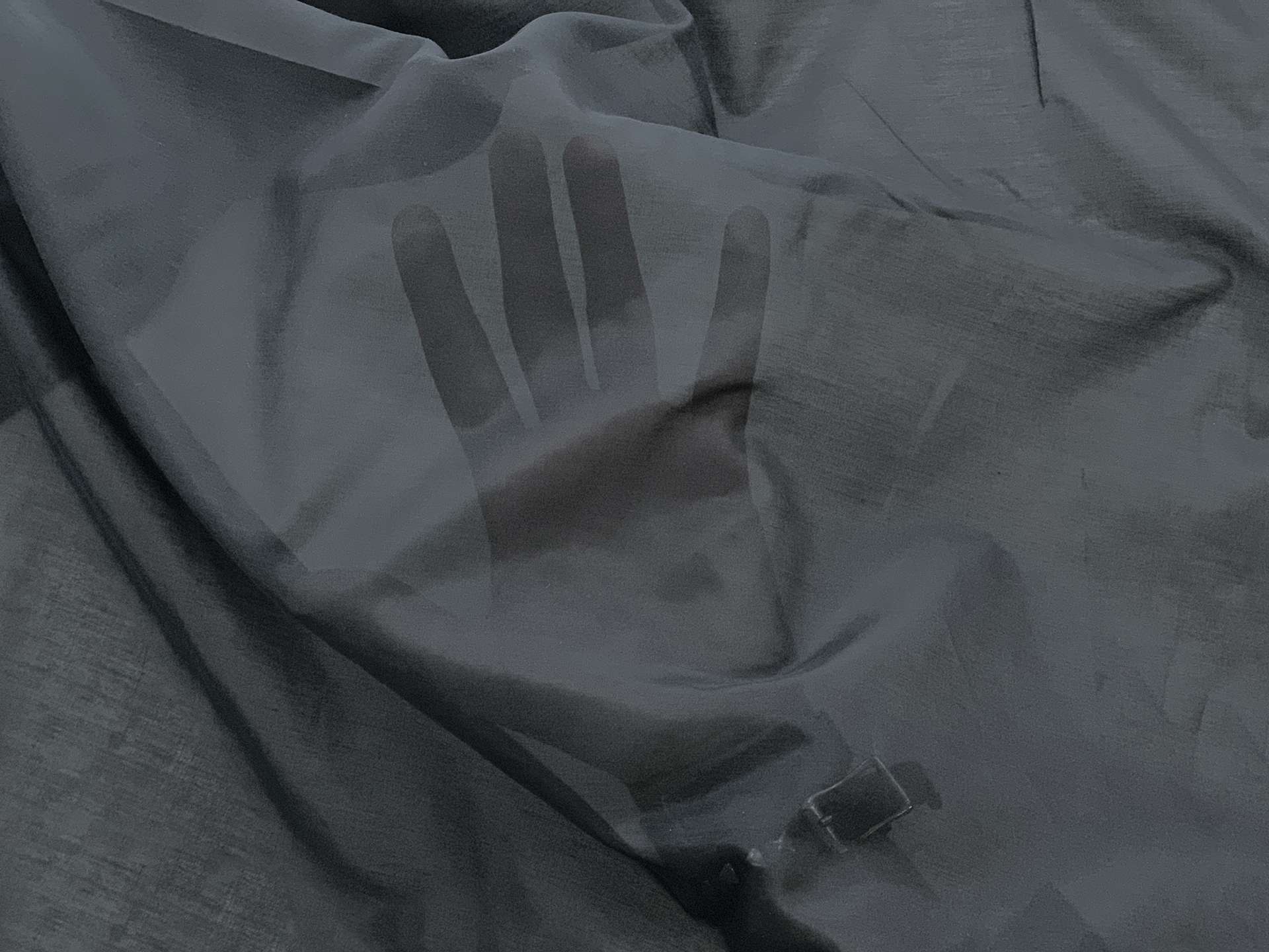 Silk & Cotton Voile in Black