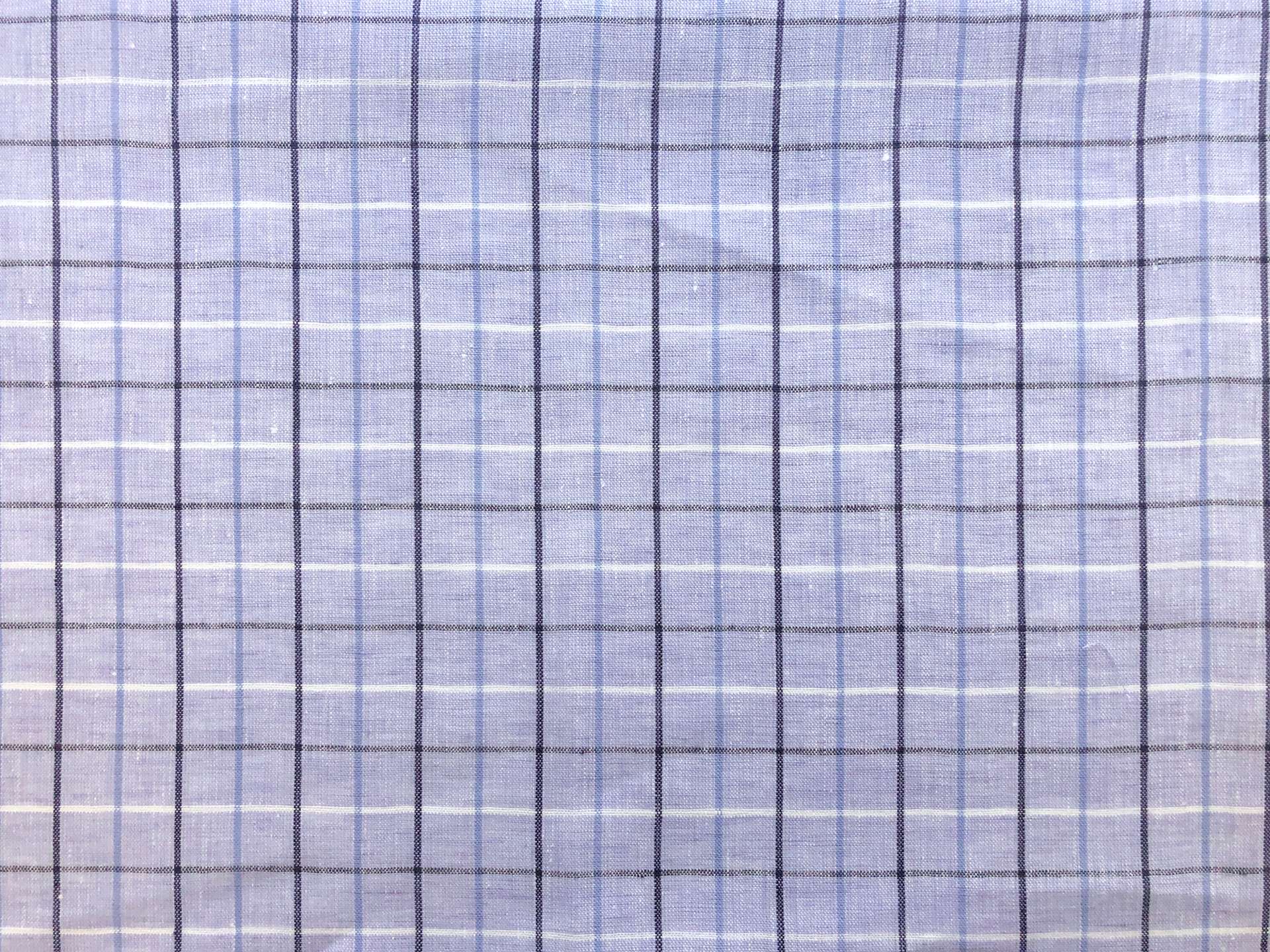 Sanforized Linen Plaid in Lavender