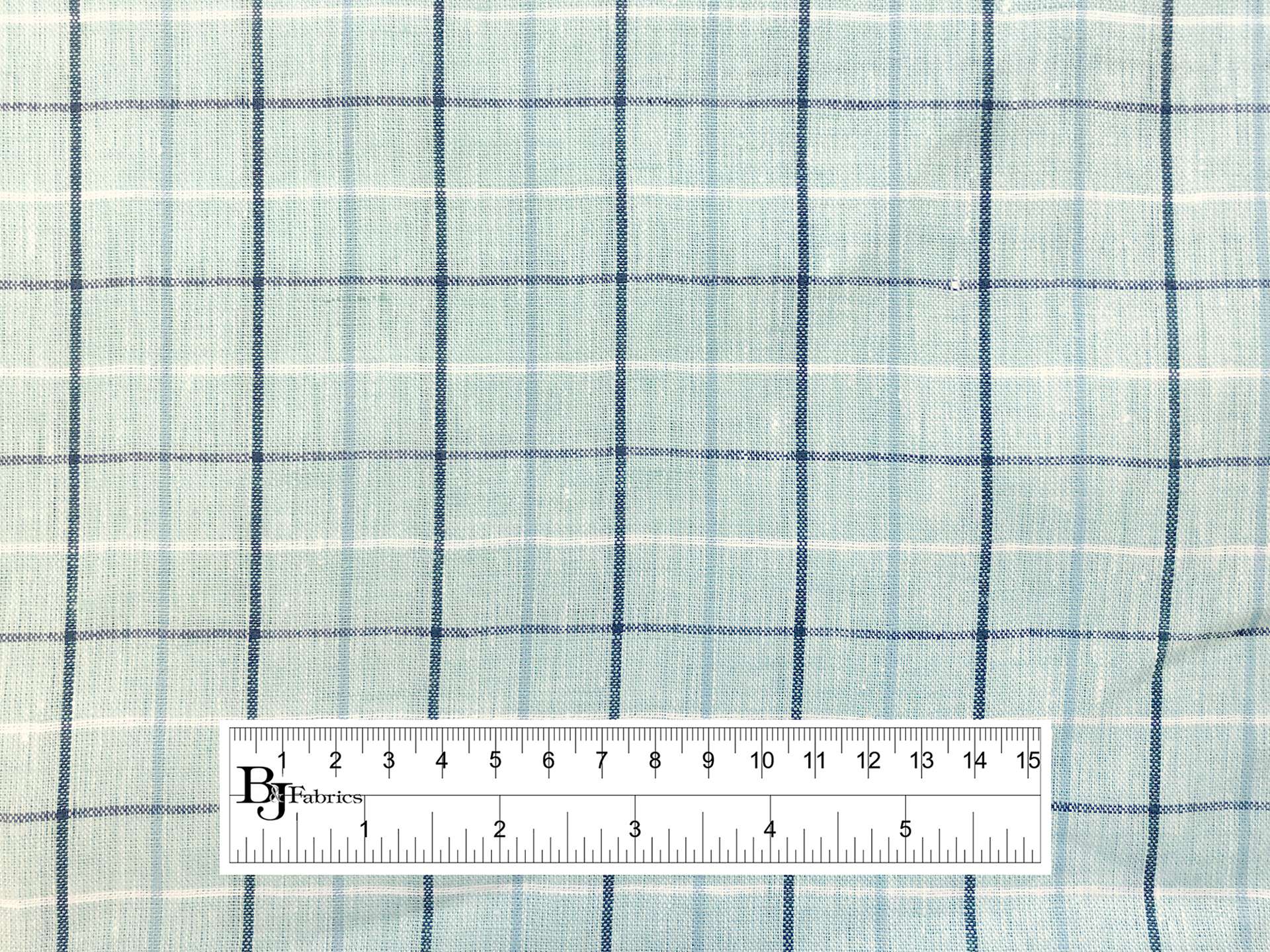 Sanforized Linen Plaid in Mint