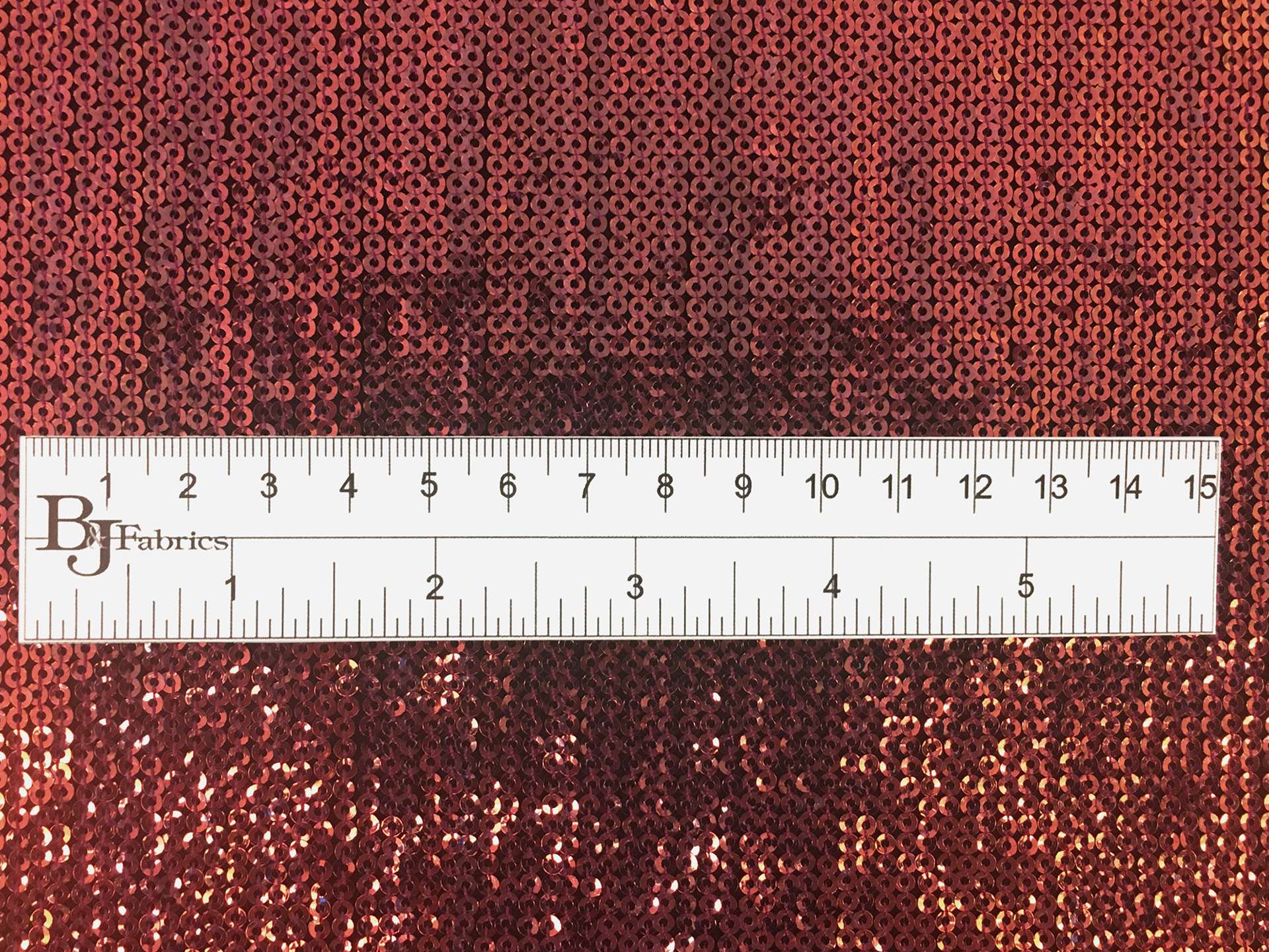 Hologram Sequins on Polyester Chiffon in Rose Gold 