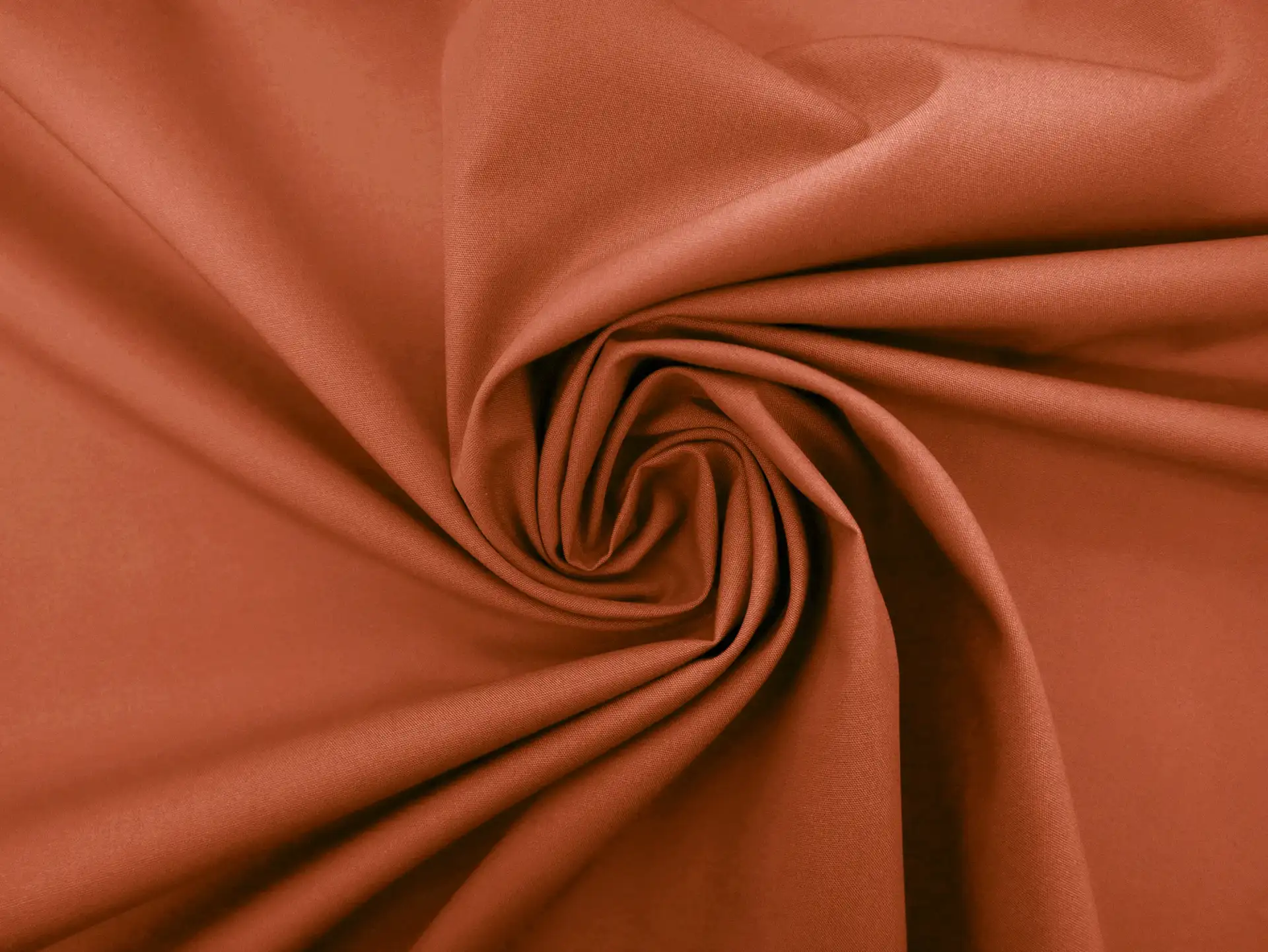 Poly Cotton Blend Broadcloth in Rust