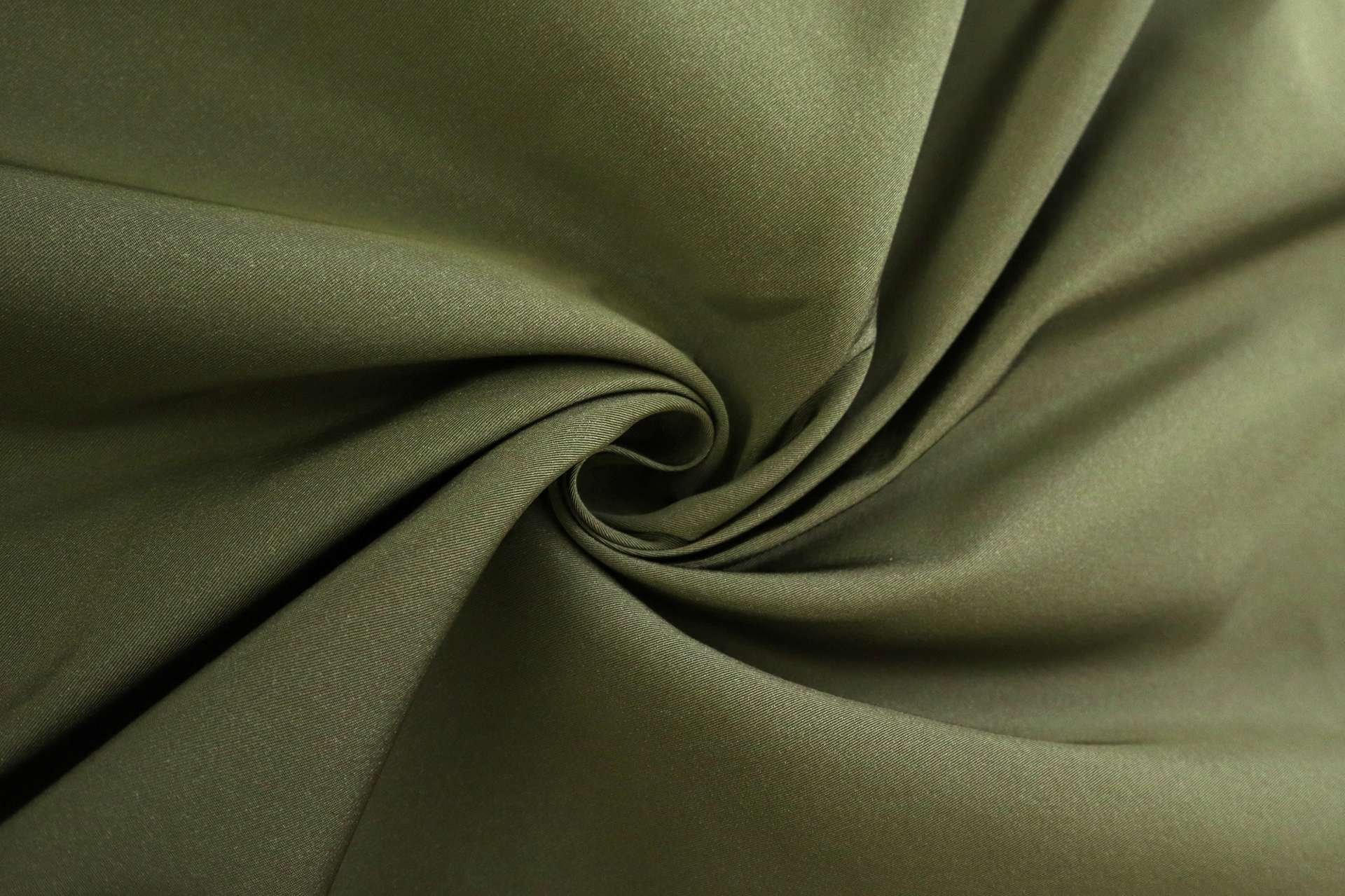 Silk Gros de Londres with a Bounce Finish in Olive
