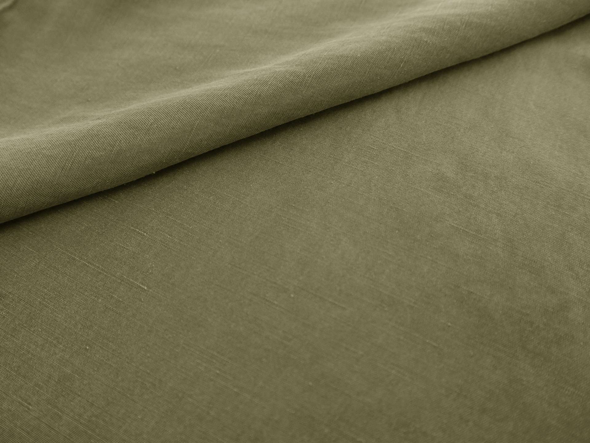 Cupro Blend Sueded Shantung in Olive