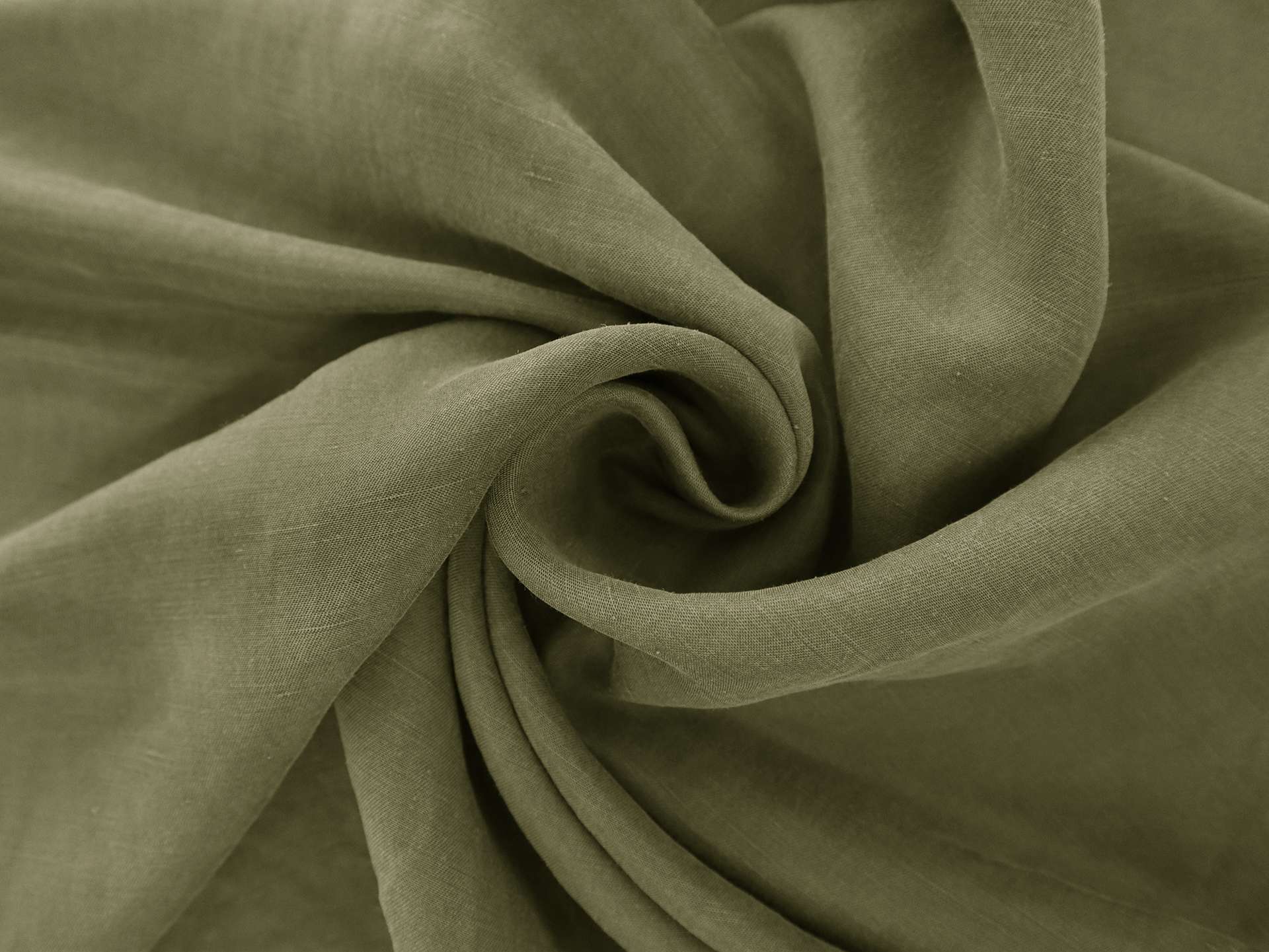 Cupro Blend Sueded Shantung in Olive