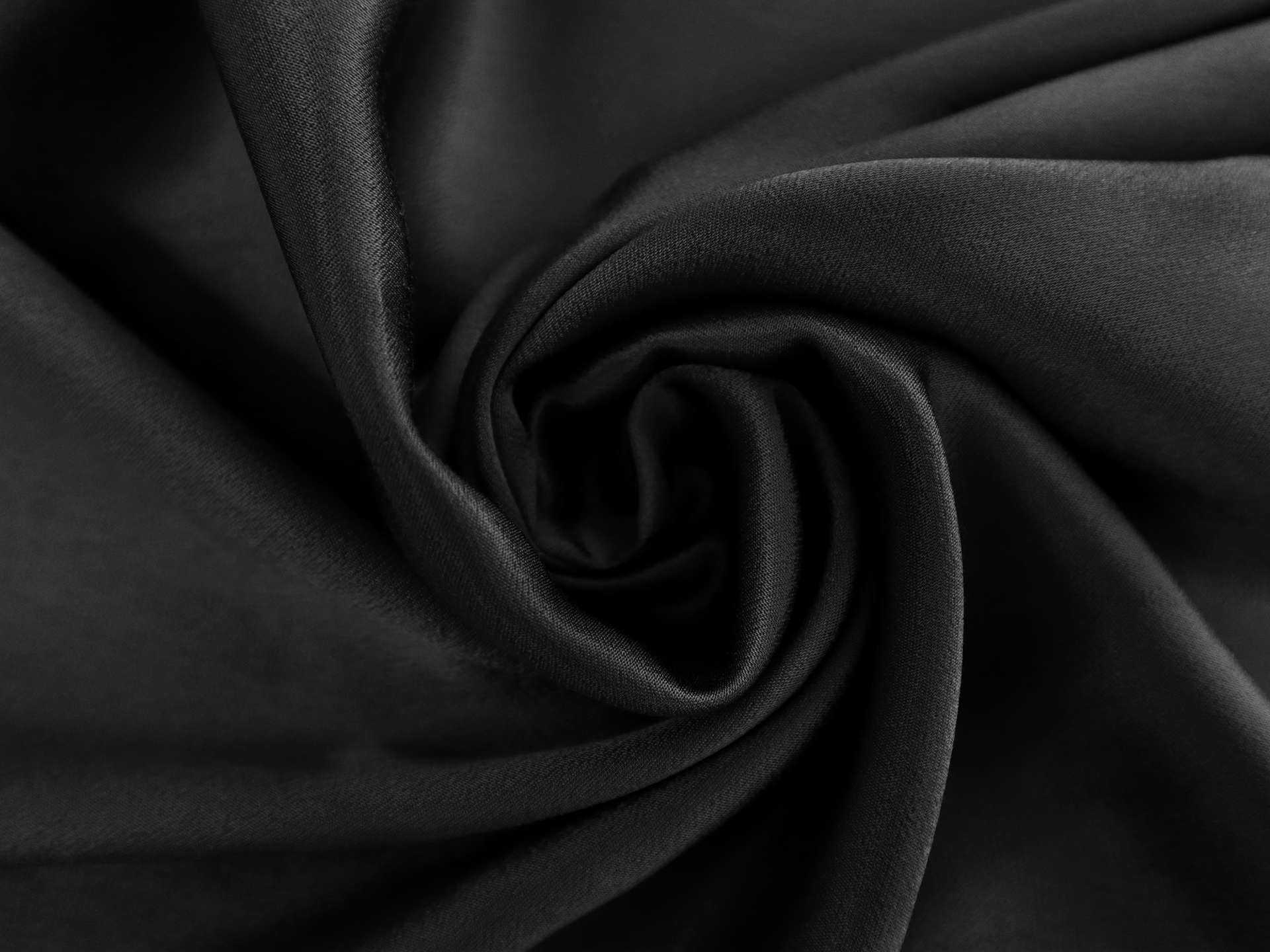 Viscose Charmeuse in Black