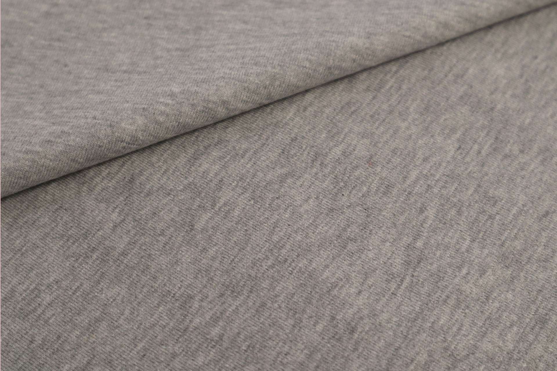 Japanese Cotton Jersey in Heather Grey