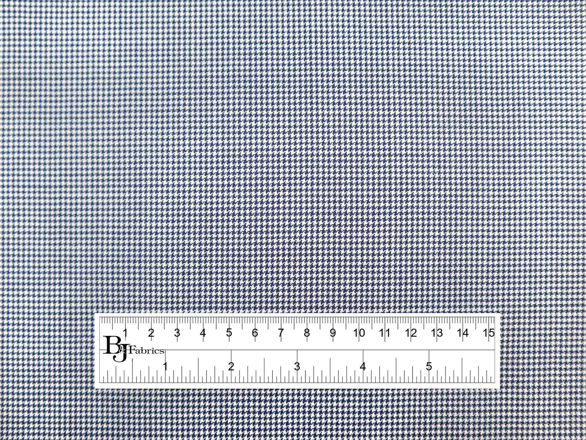 Super 120's Wool Micro Houndstooth in Blue