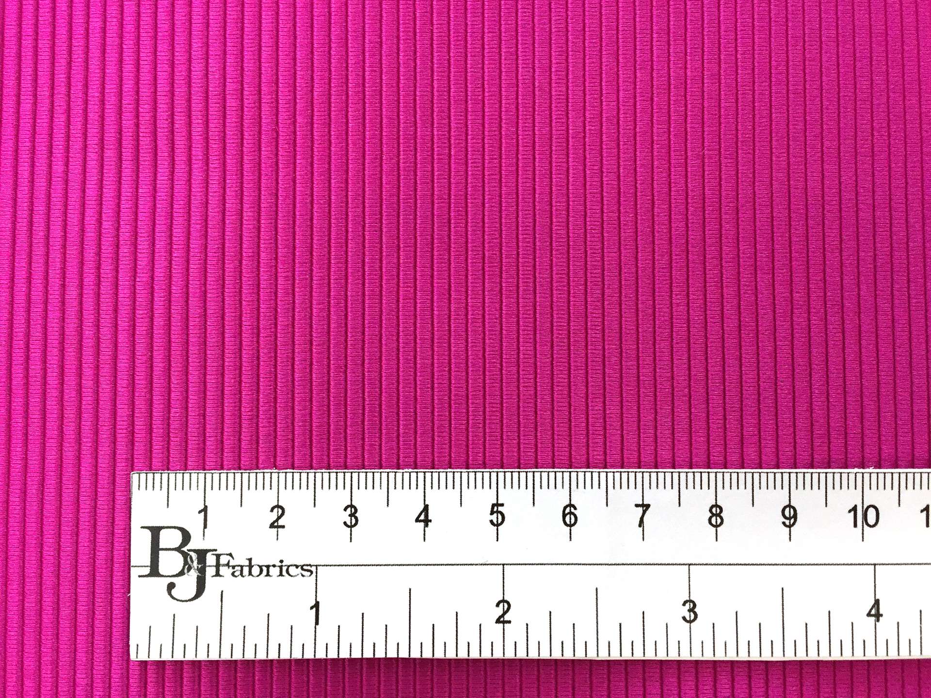 Rayon Faille in Magenta with Ruler