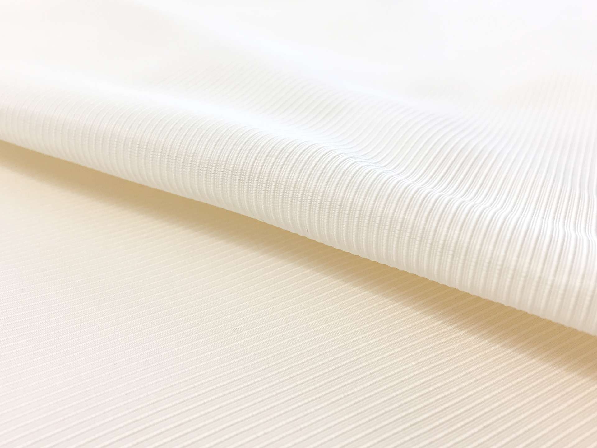 Silk Ottoman in Ivory