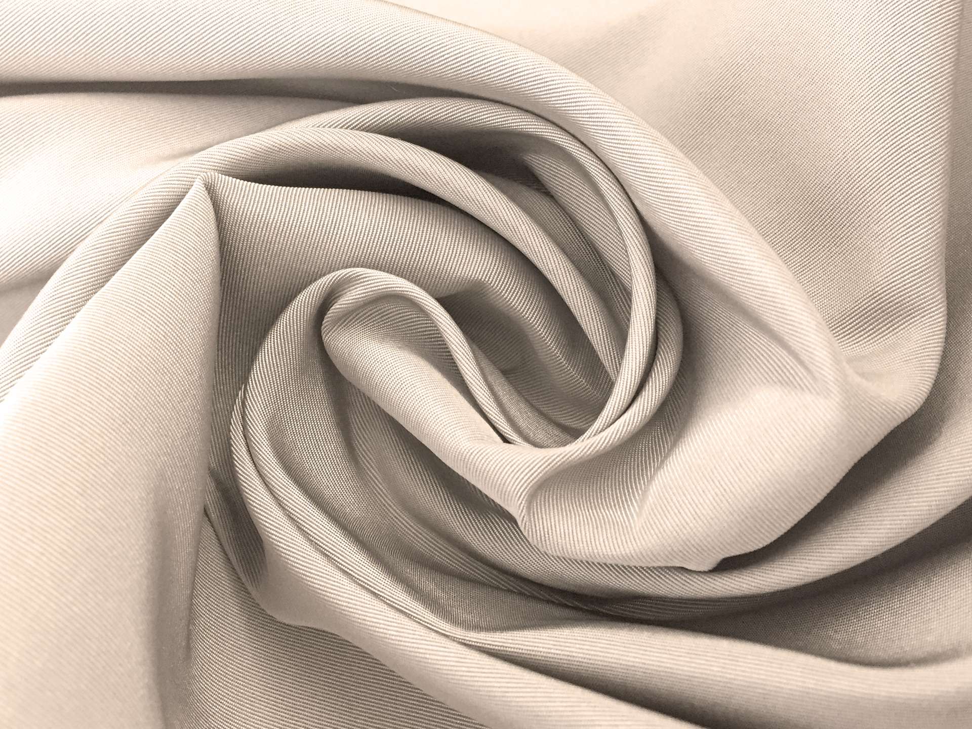 Silk Gros de Londres with a Bounce Finish in Warm Grey