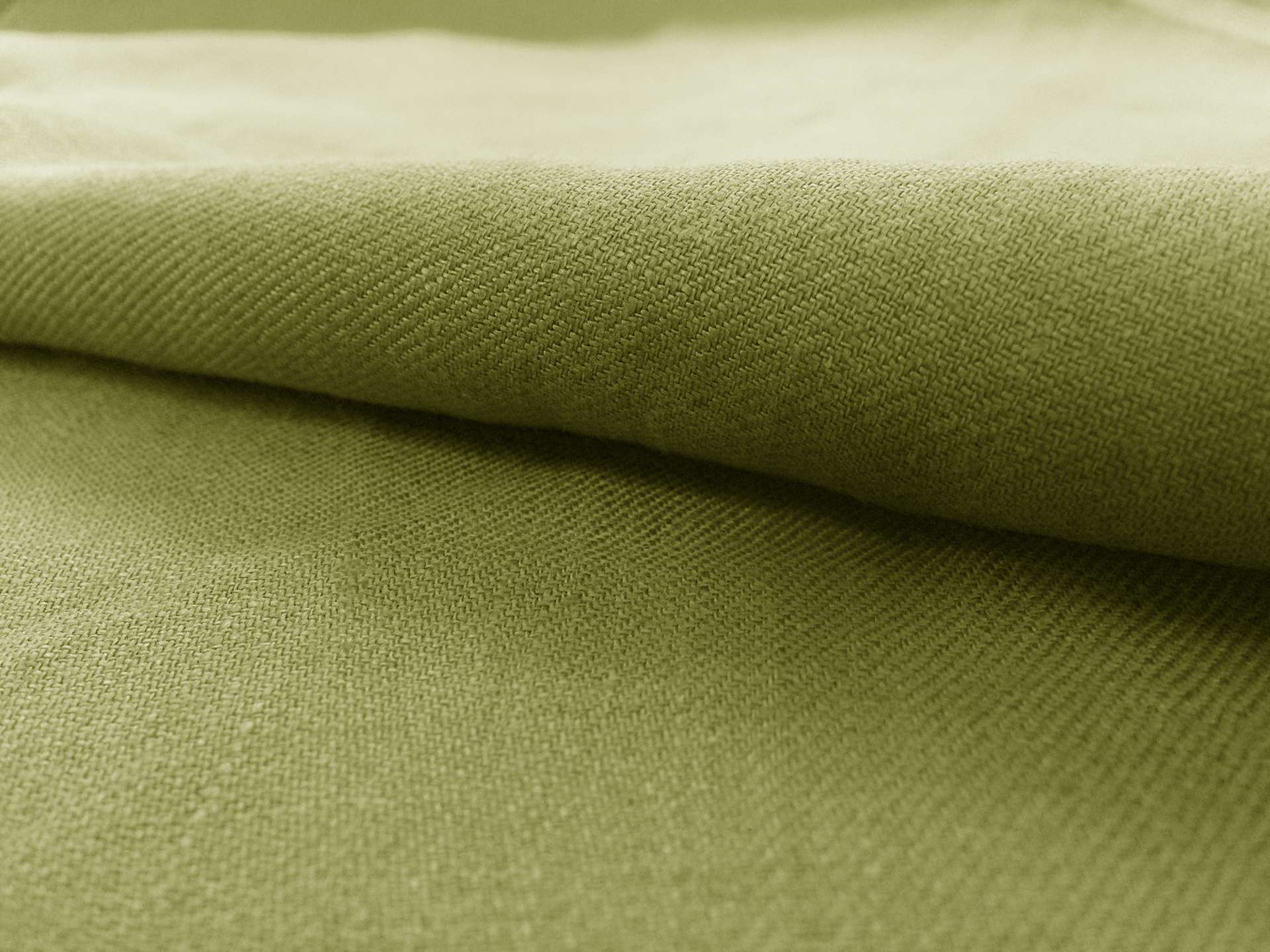Linen Twill Suiting in Asparagus Green